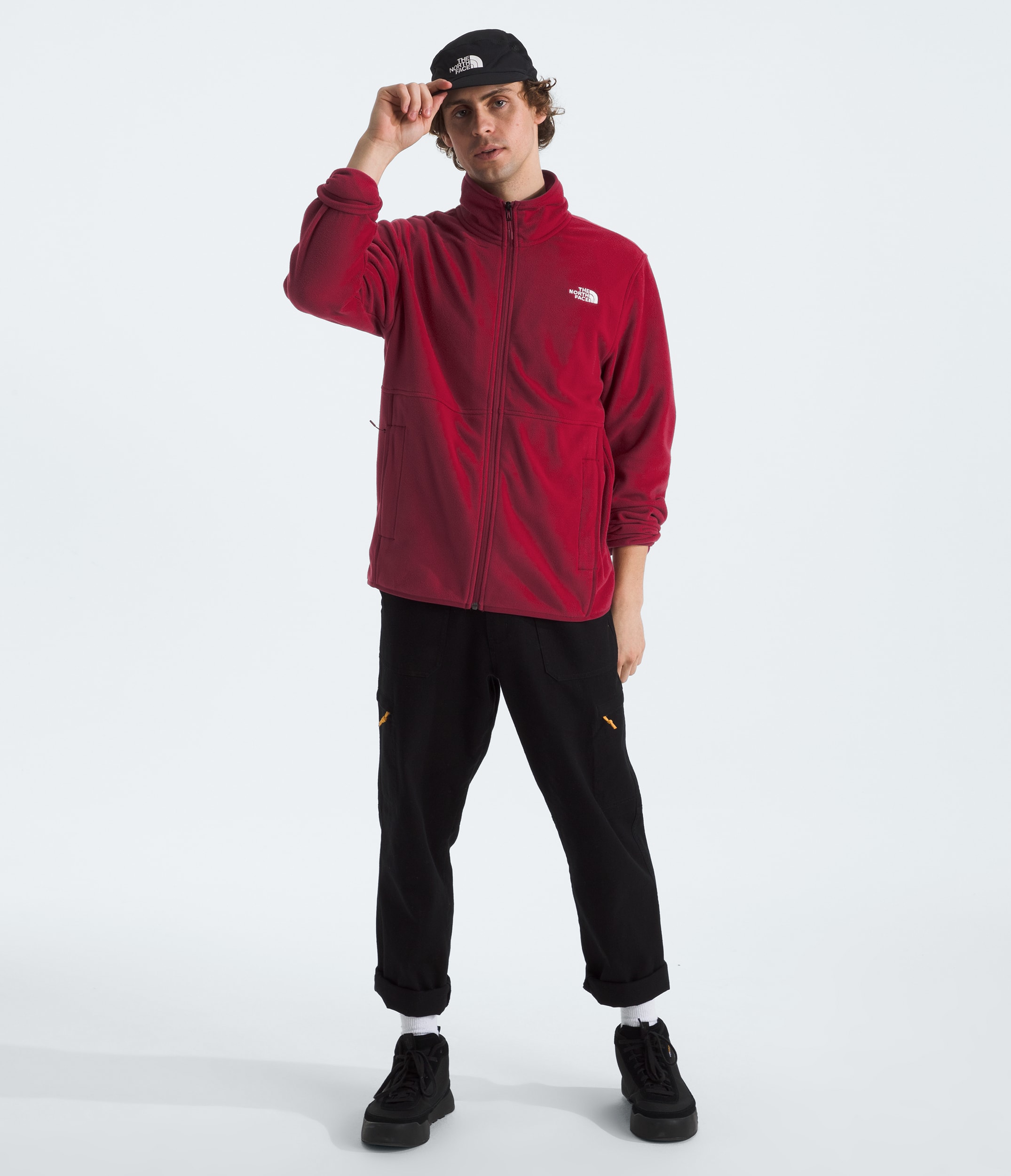 Mens Glacier Fleece Jacket TNF HERO2