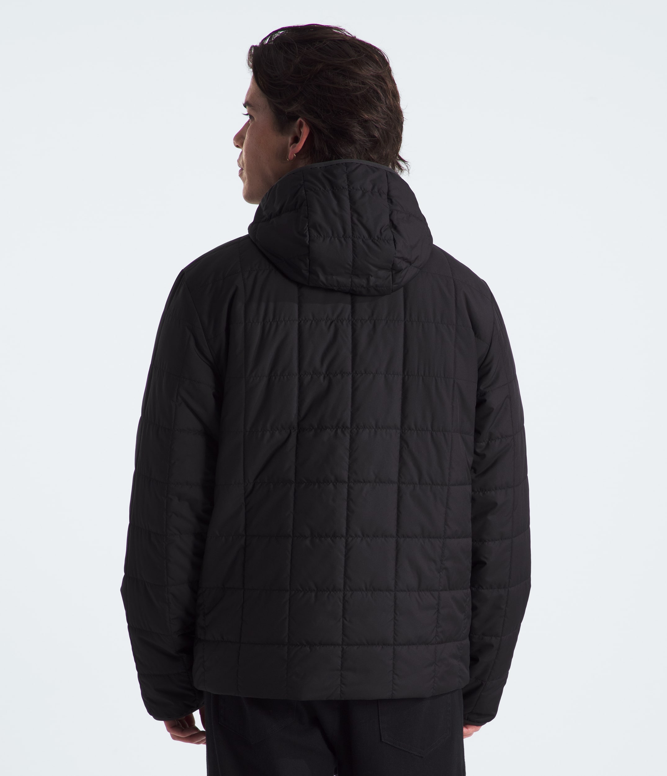 Mens Junction Insulated Hoodie TNF TNF Black BACK