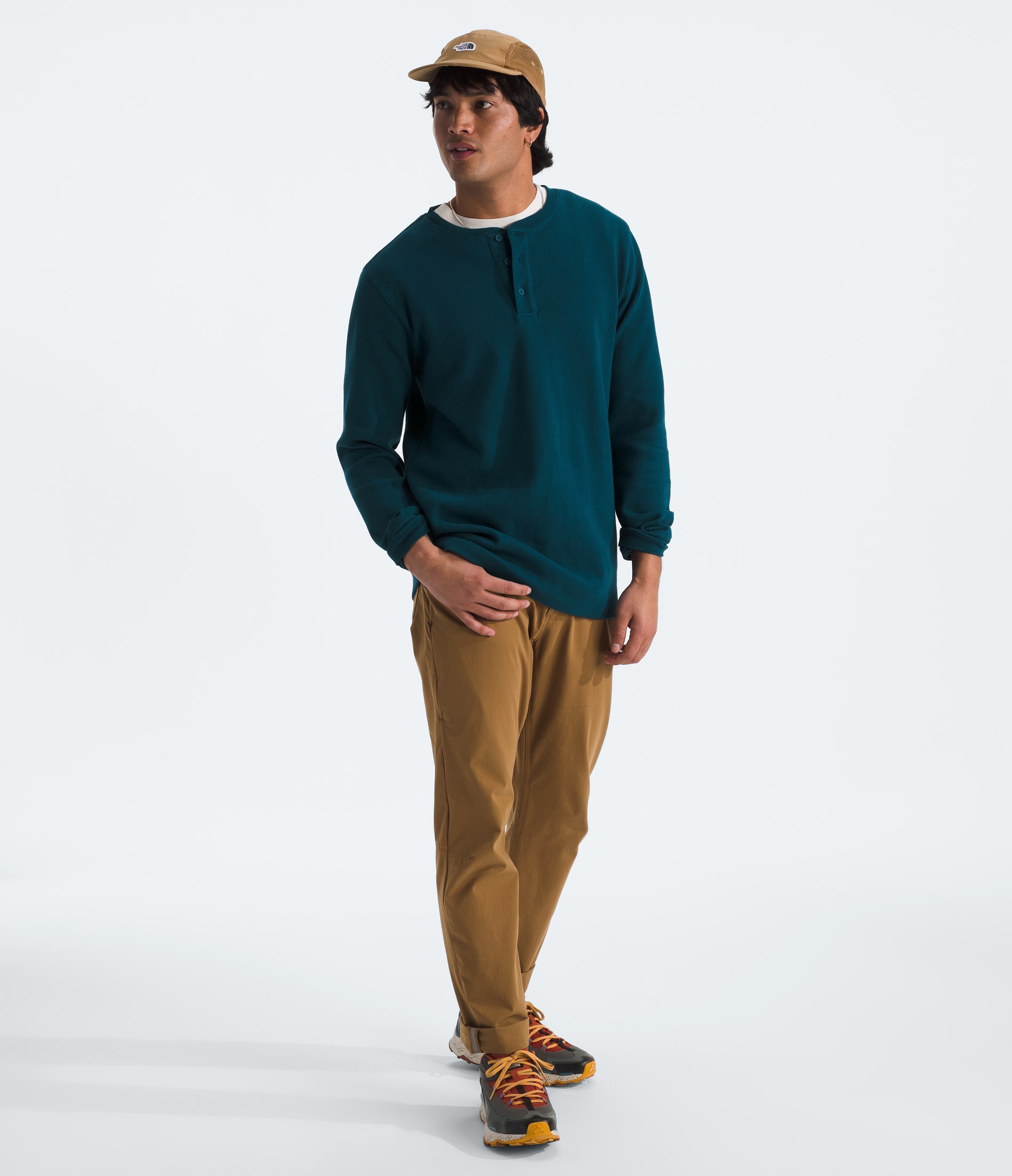Henley  manches longues gaufr pour hommes TNF HERO2