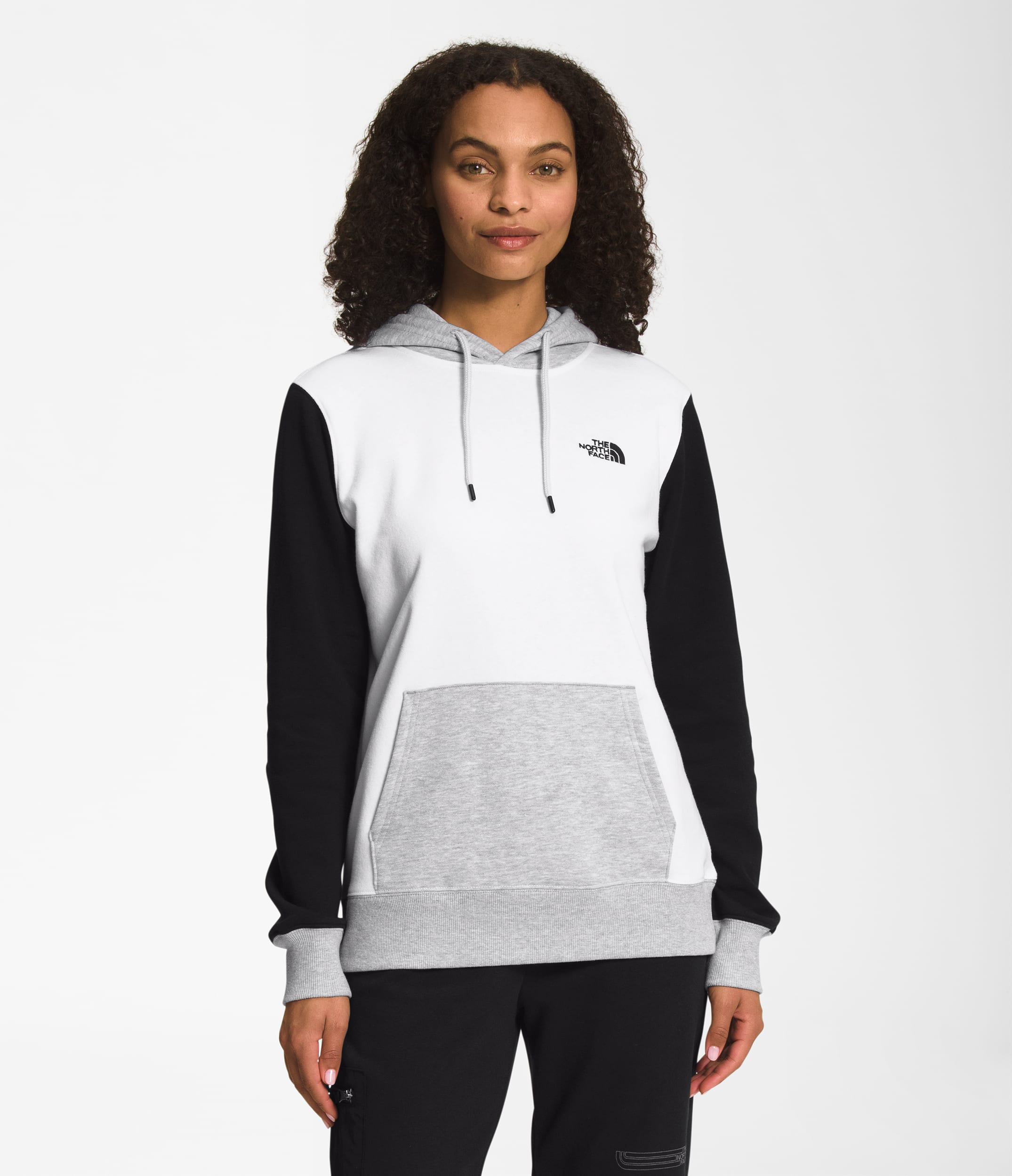 Womens Color Block Pullover Hoodie TNF Main