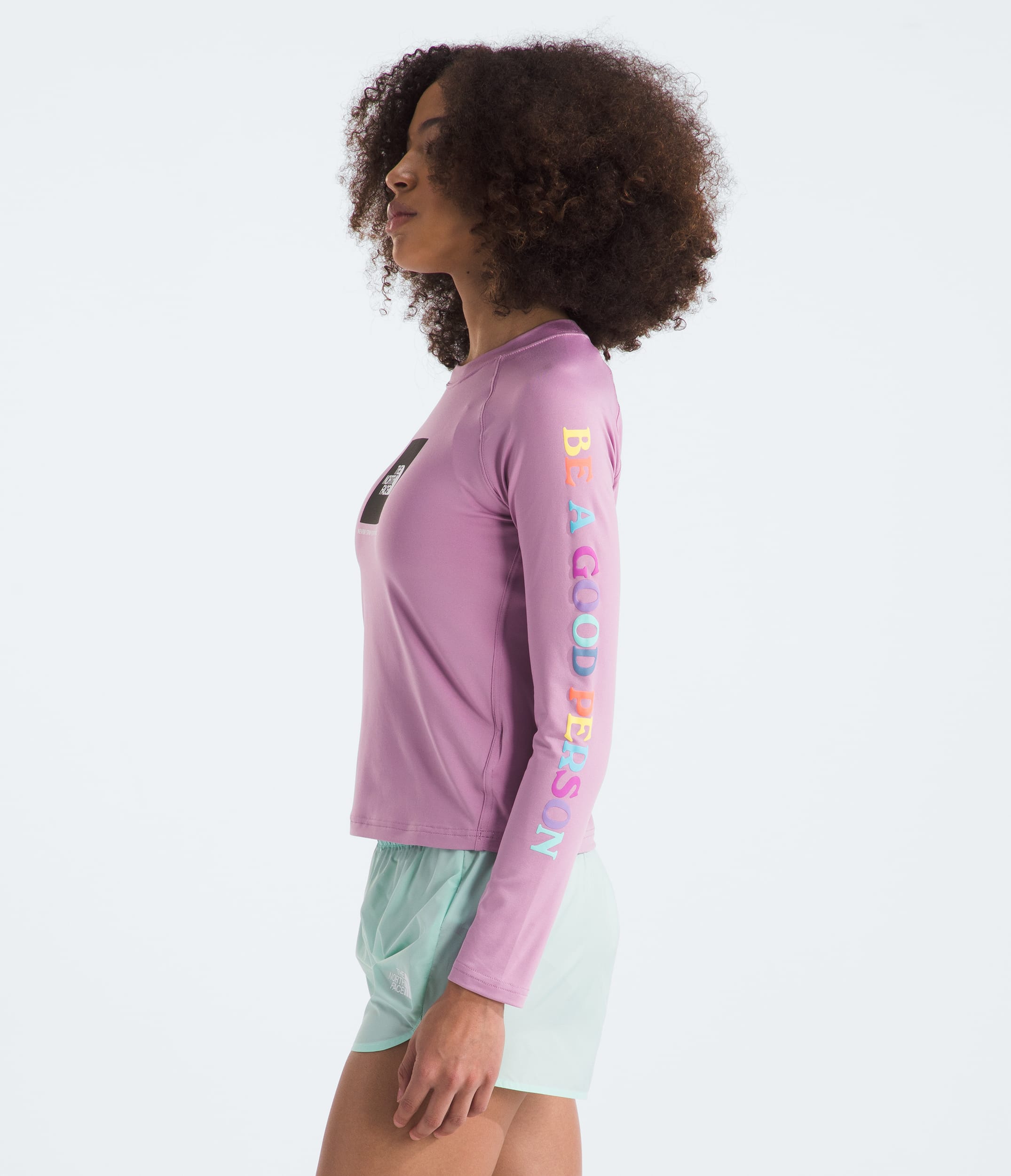 Tshirt paresoleil amphibie  manches longues pour fille TNF MODEL34