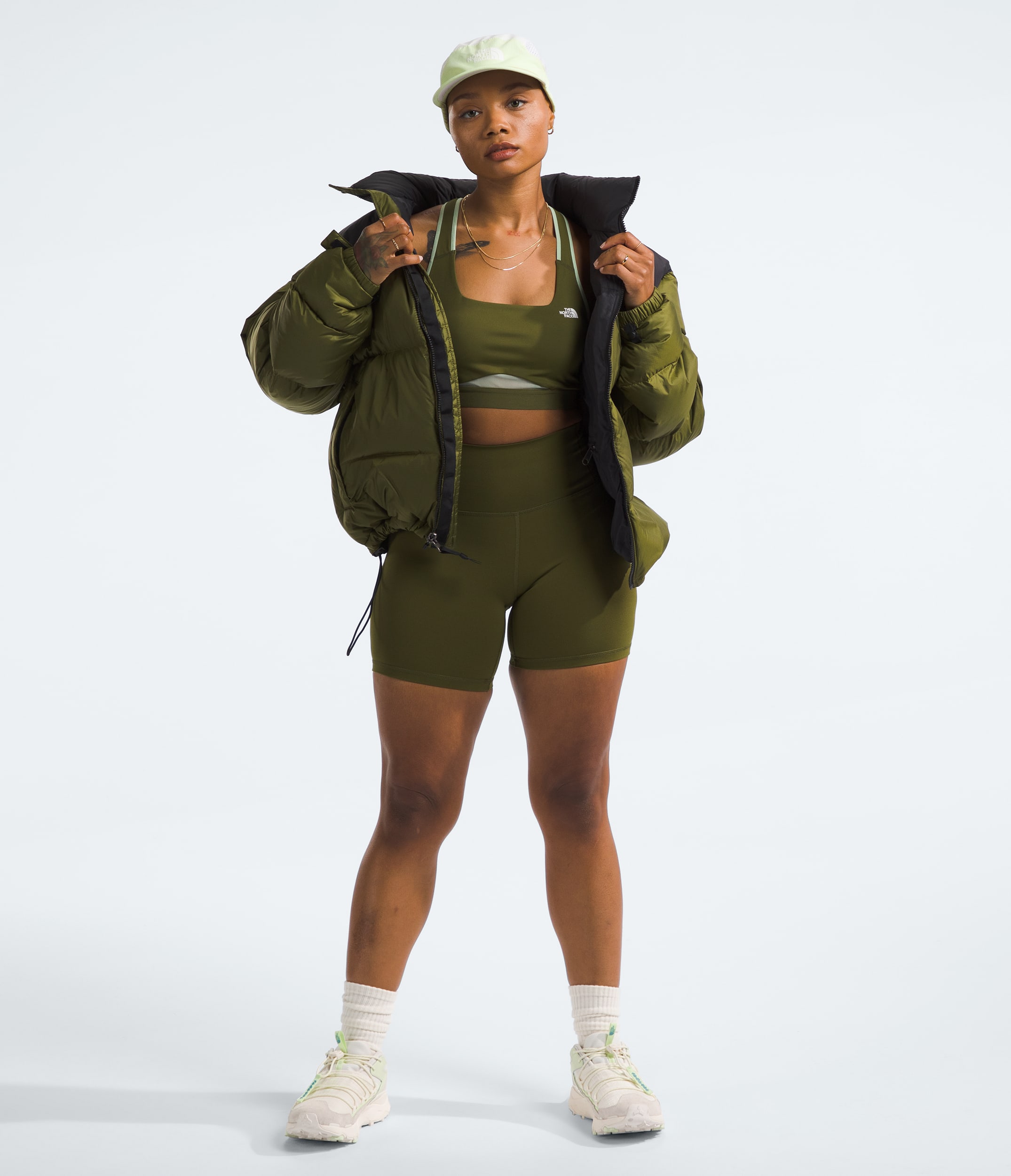 Womens Dune Sky Tights Shorts TNF HERO2