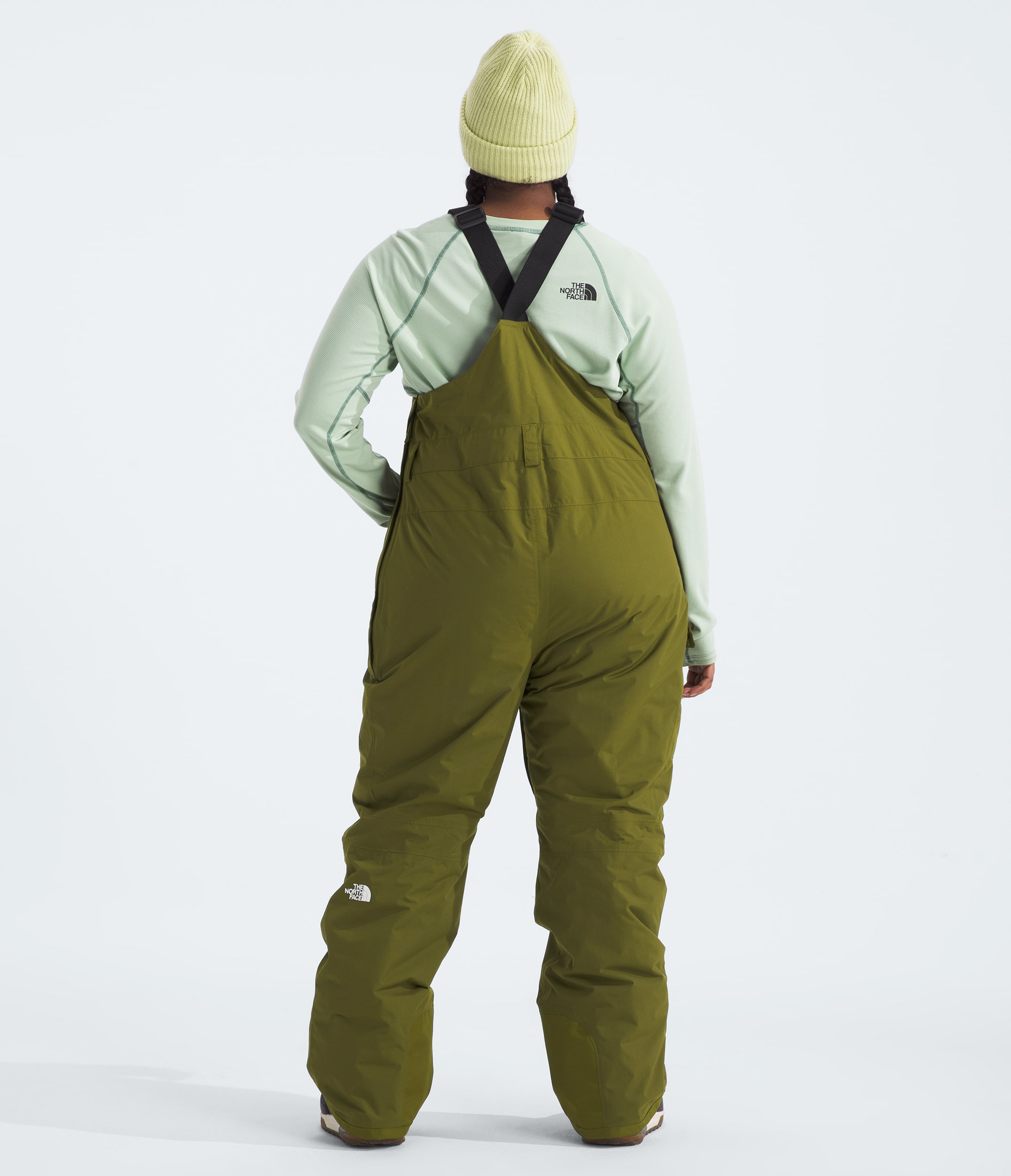 Womens Plus Freedom Insulated Bibs TNF BACK