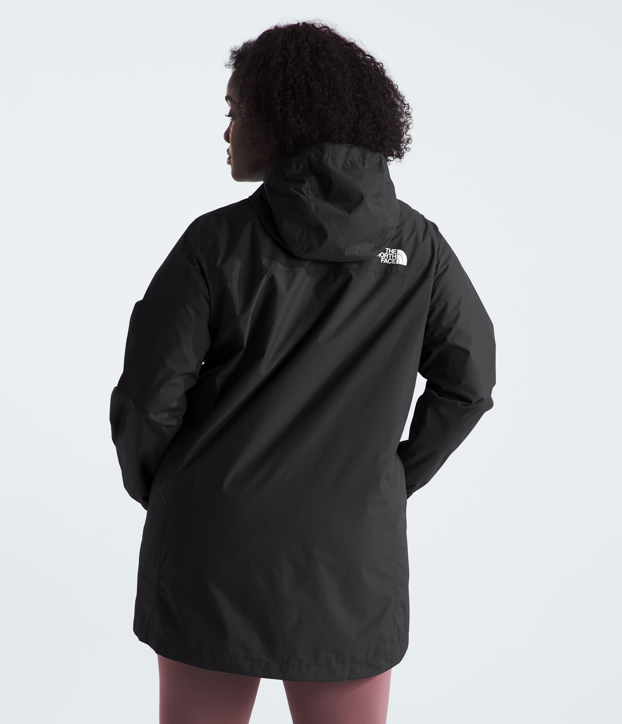 Womens Plus Antora Rain Parka TNF BACK