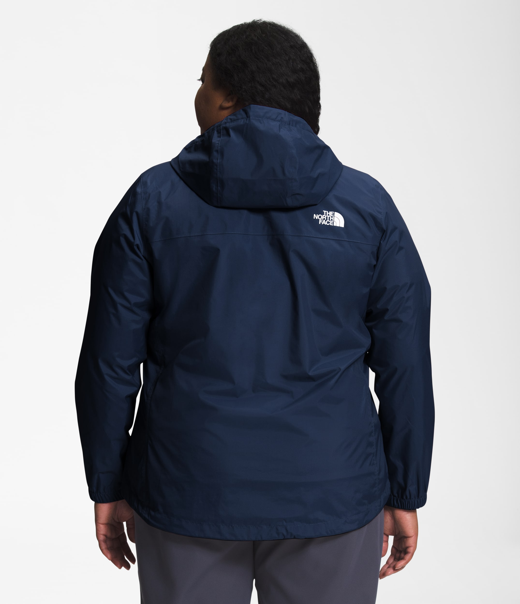 Womens Plus Antora Rain Jacket TNF BACK
