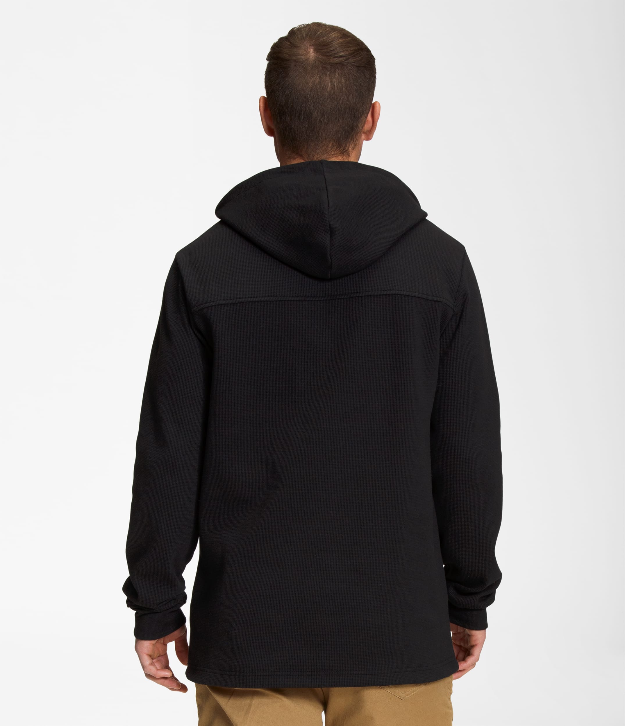 Mens Waffle Hoodie TNF BACK