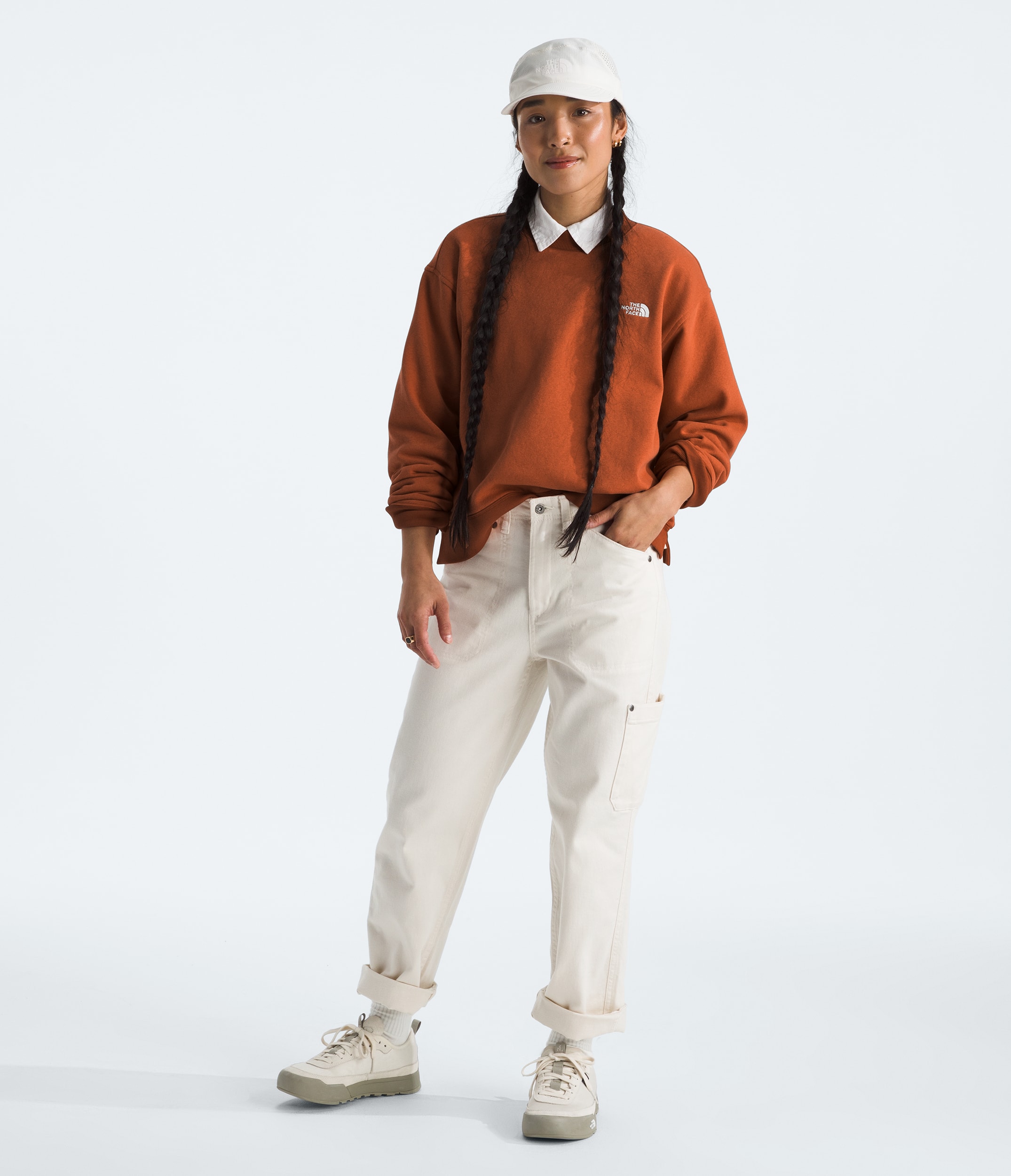 Womens Evolution Fleece Crew TNF HERO2