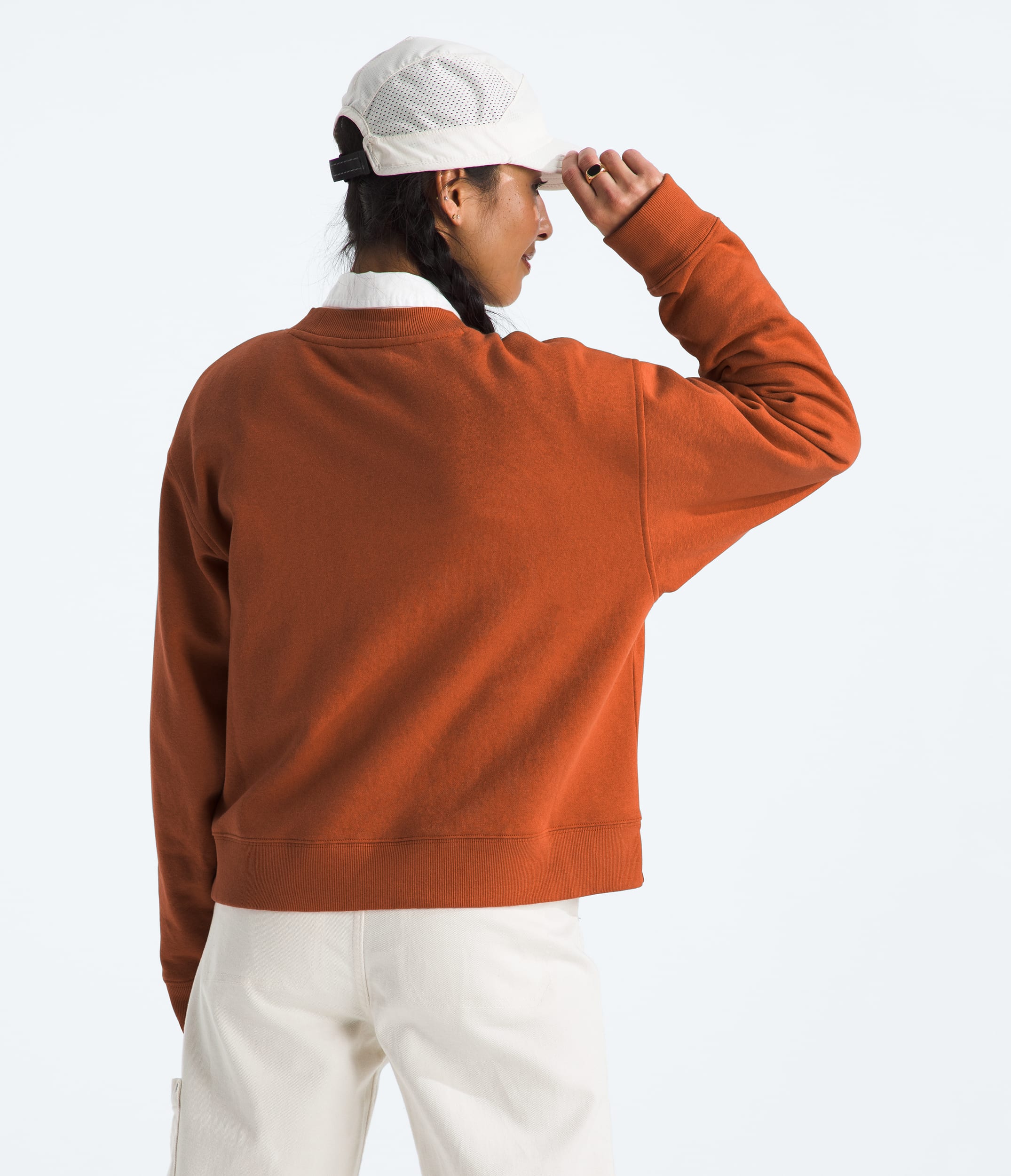 Womens Evolution Fleece Crew TNF BACK