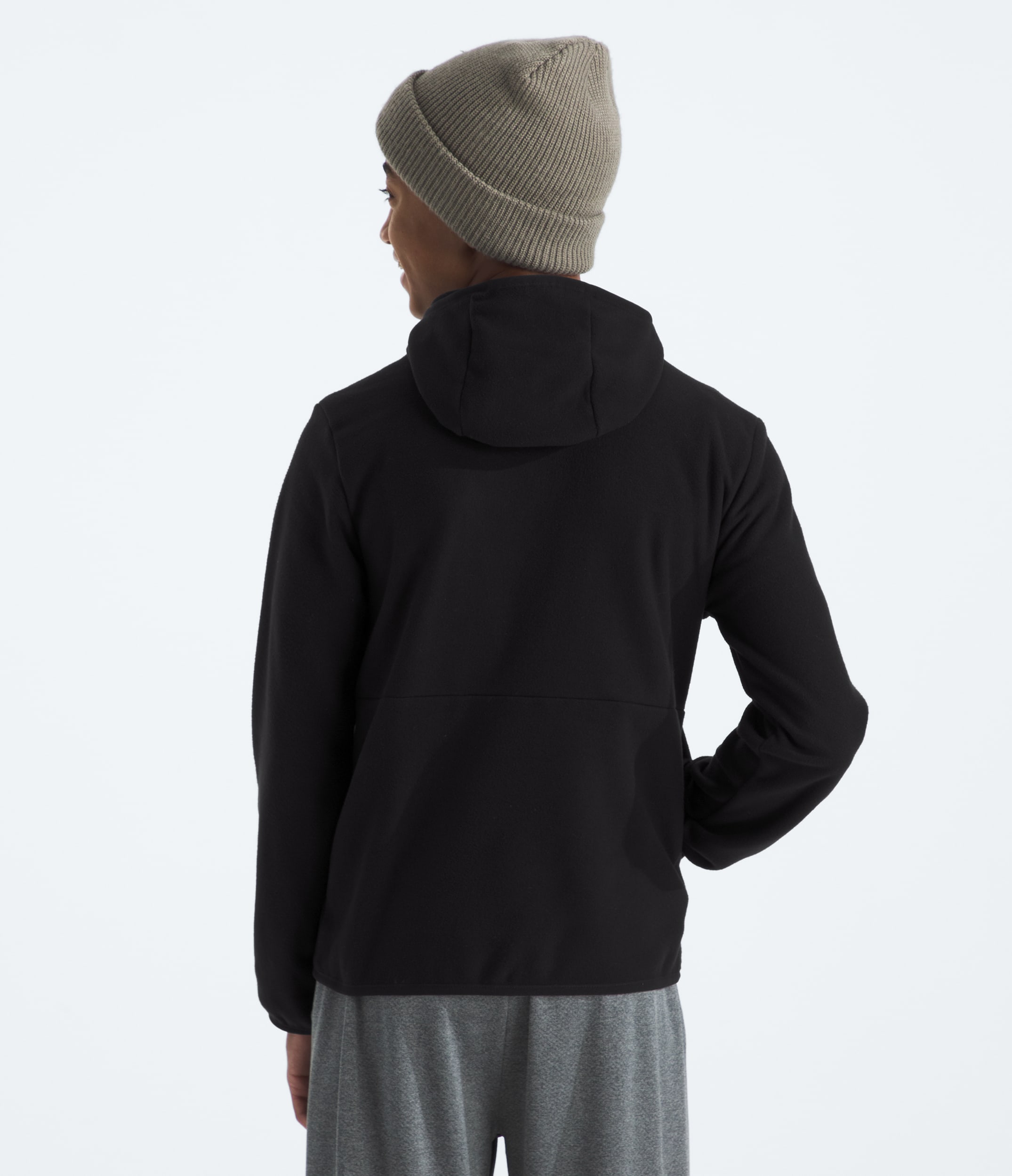 Veste  capuche avec fermeture  glissire intgrale Glacier pour garons et filles TNF BACK