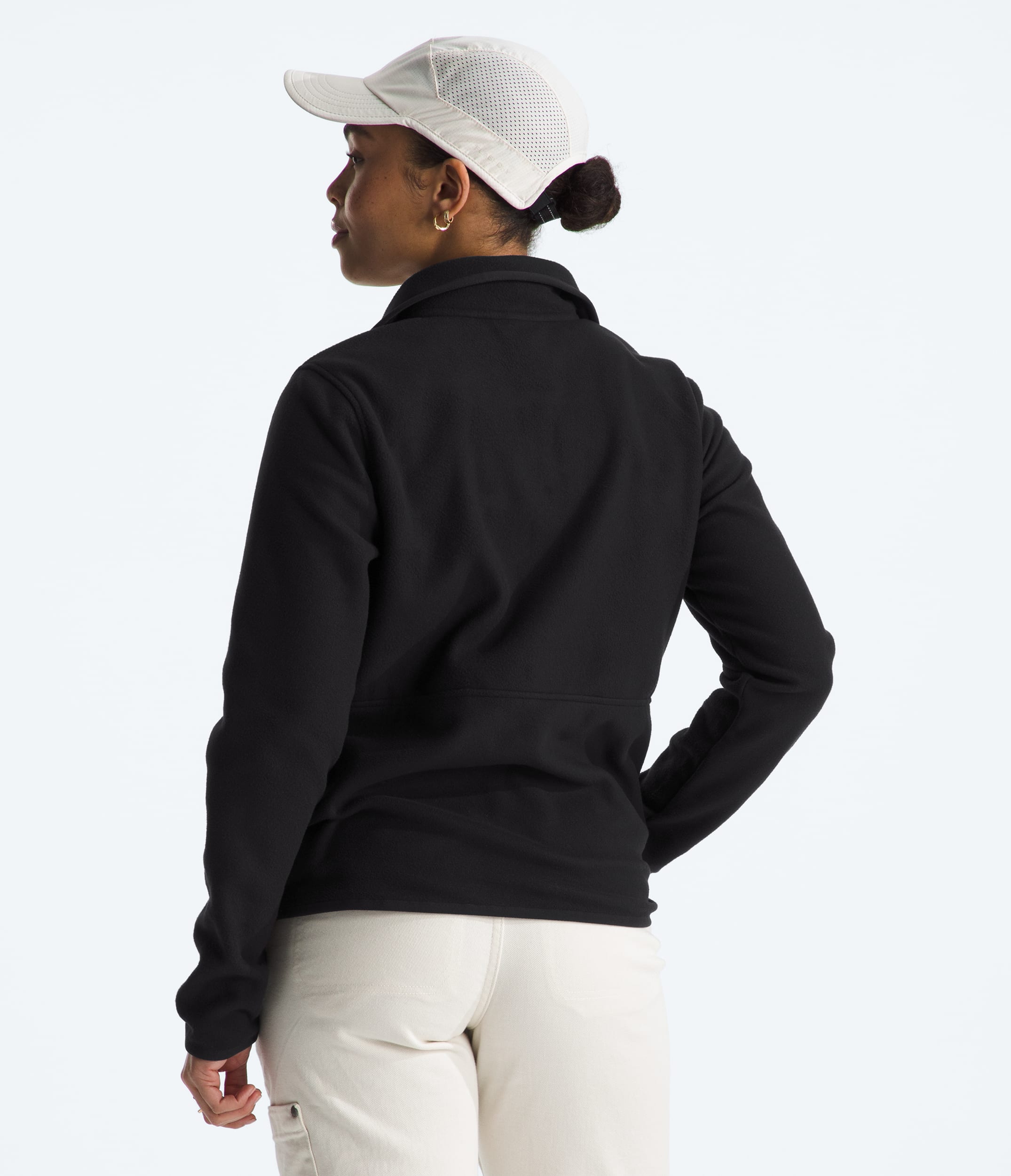 Womens Glacier Fleece Snap TNF BACK