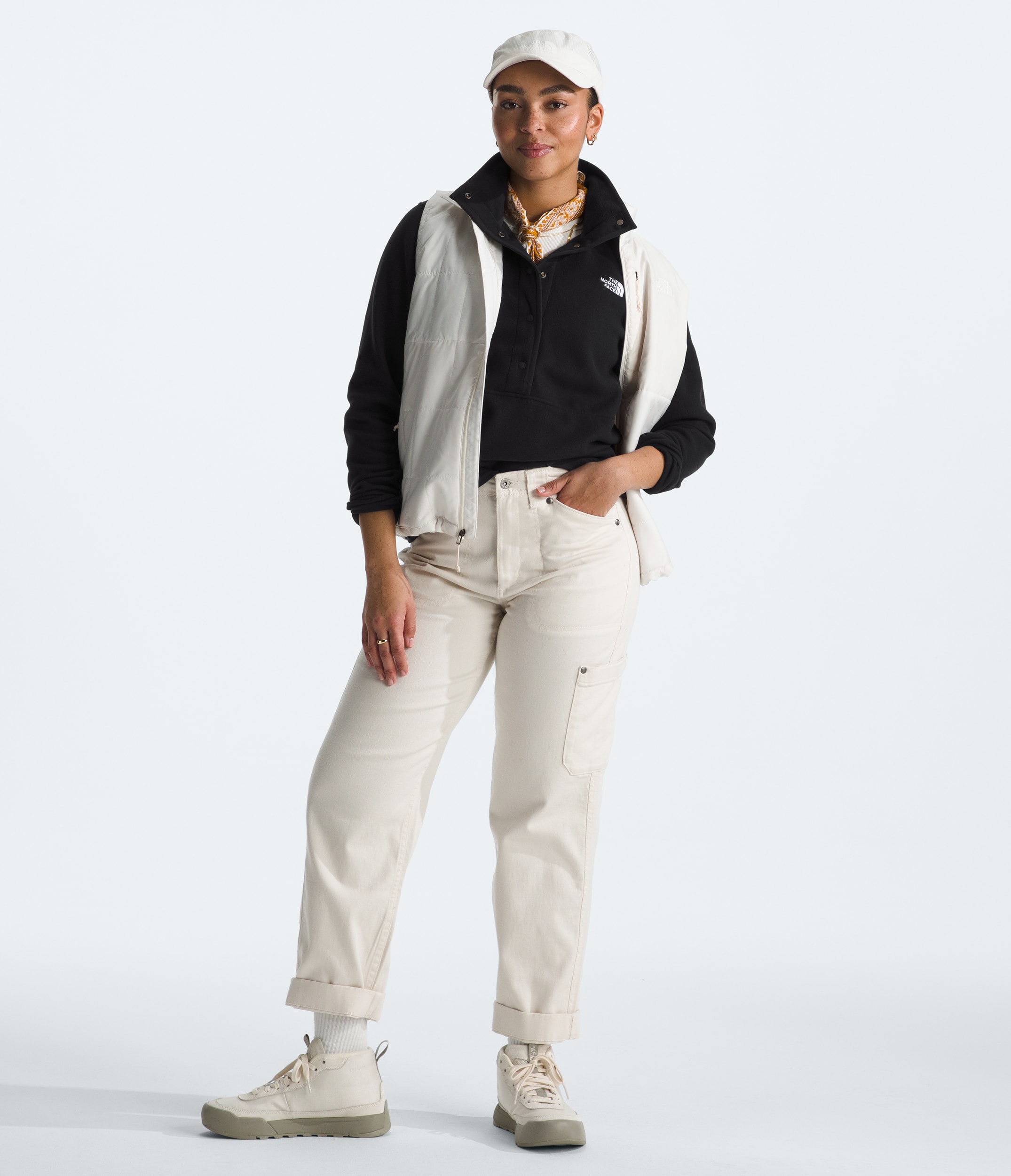 Womens Glacier Fleece Snap TNF HERO2