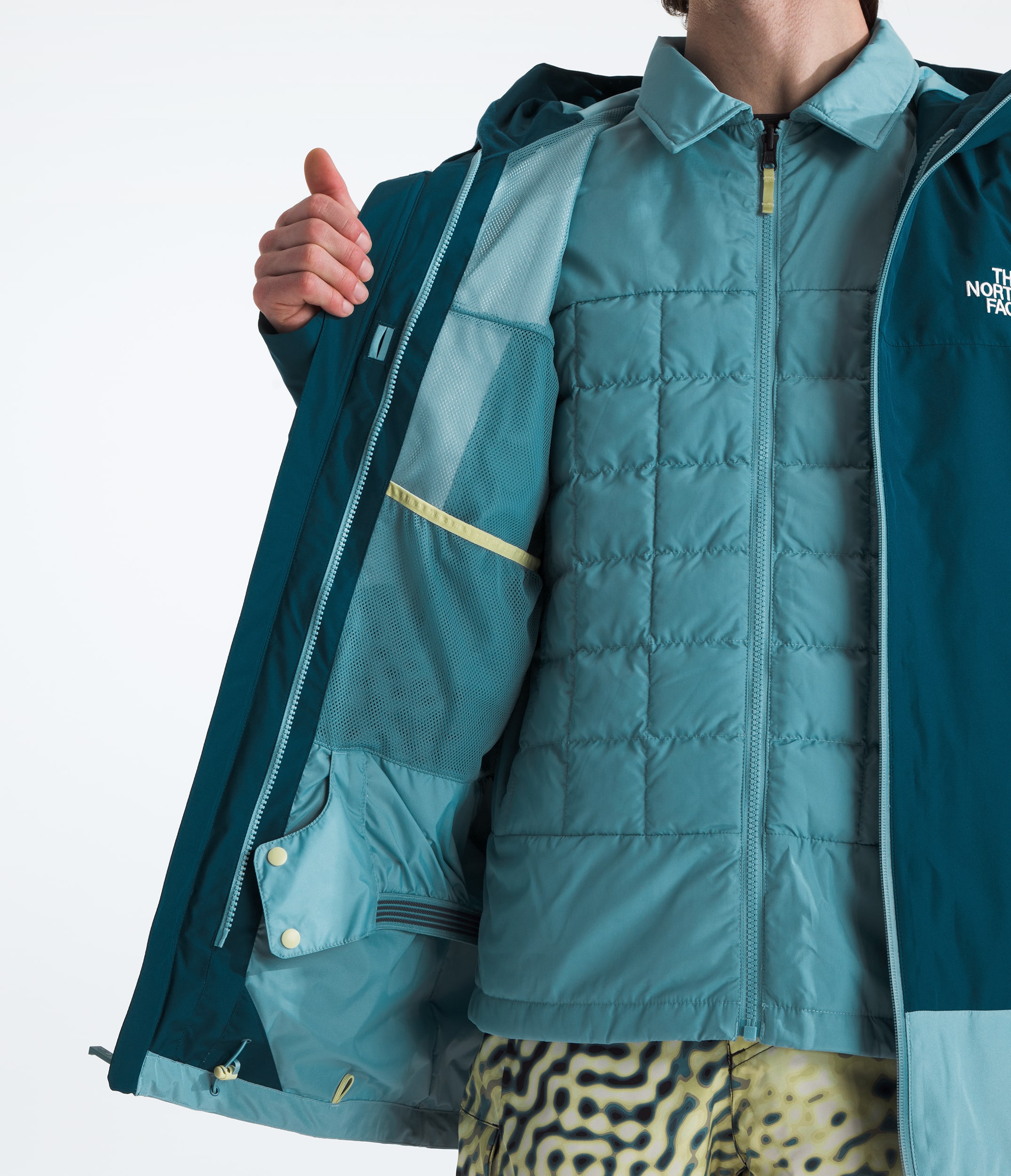 Mens THERMOBALL Snow Triclimate Jacket TNF ALT1