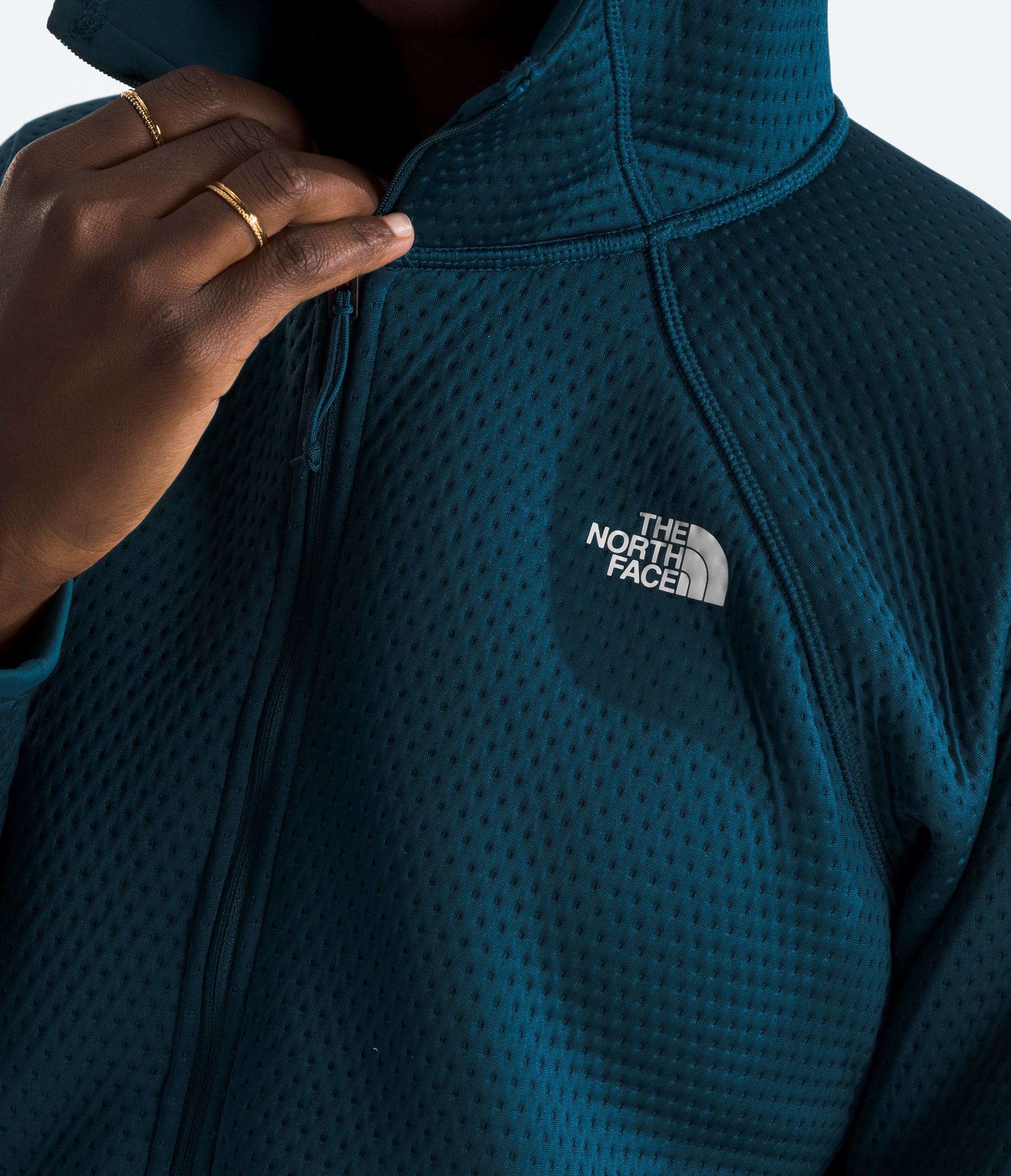 Womens DOTKNIT Thermal FullZip Hoodie TNF HERO3