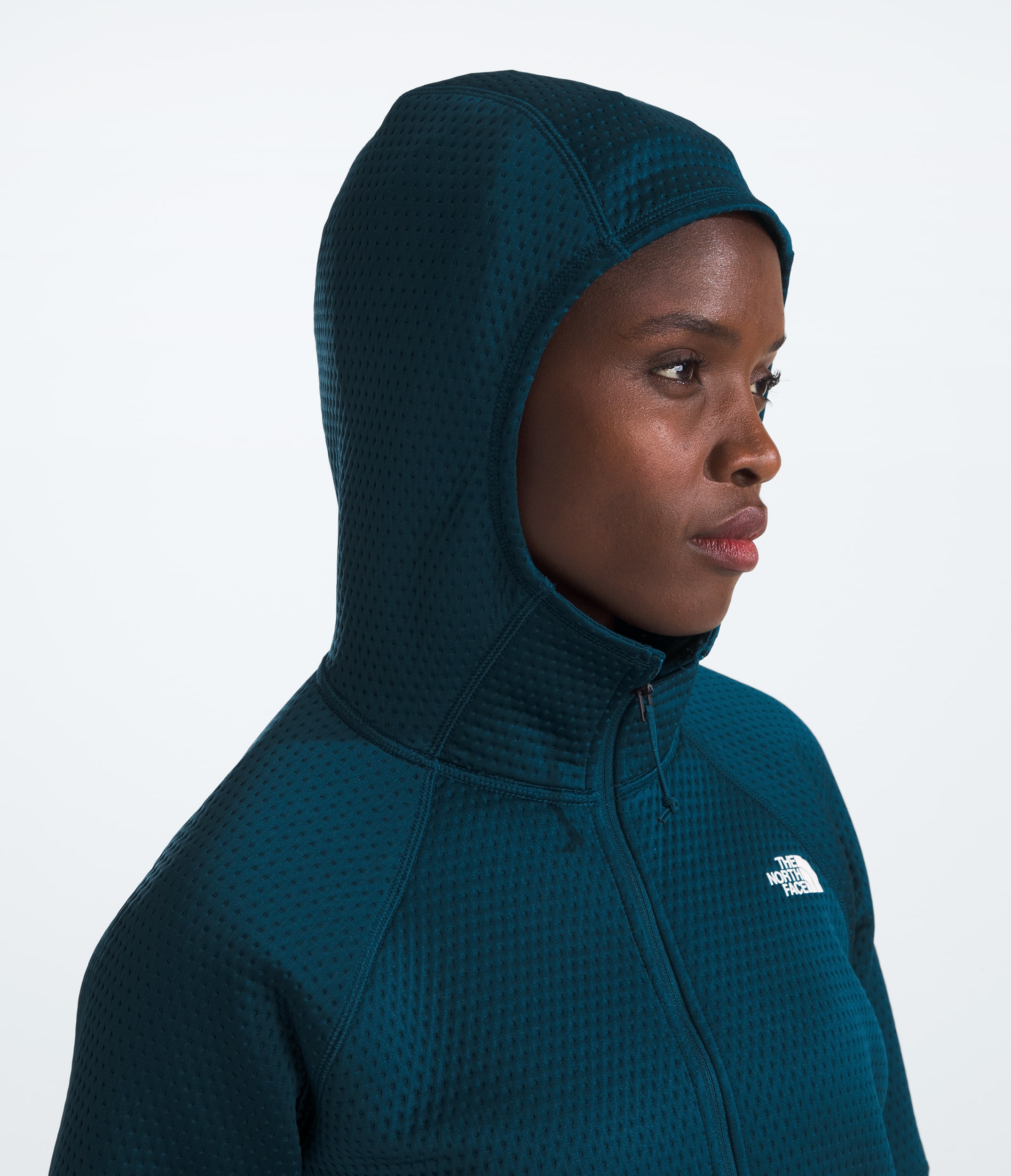 Womens DOTKNIT Thermal FullZip Hoodie TNF MODELHOOD2
