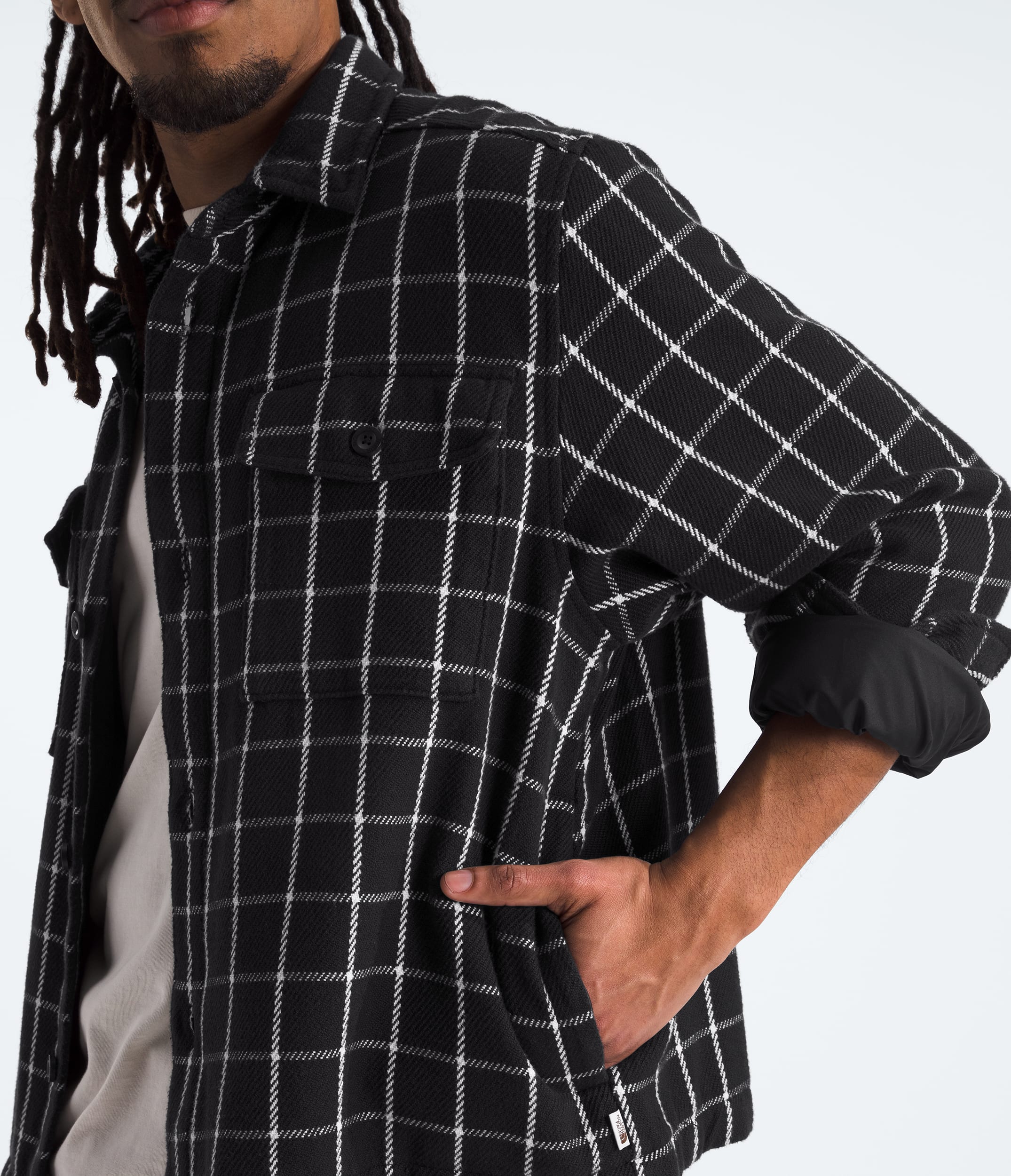 Mens Valley Twill Utility Shacket TNF ALT1