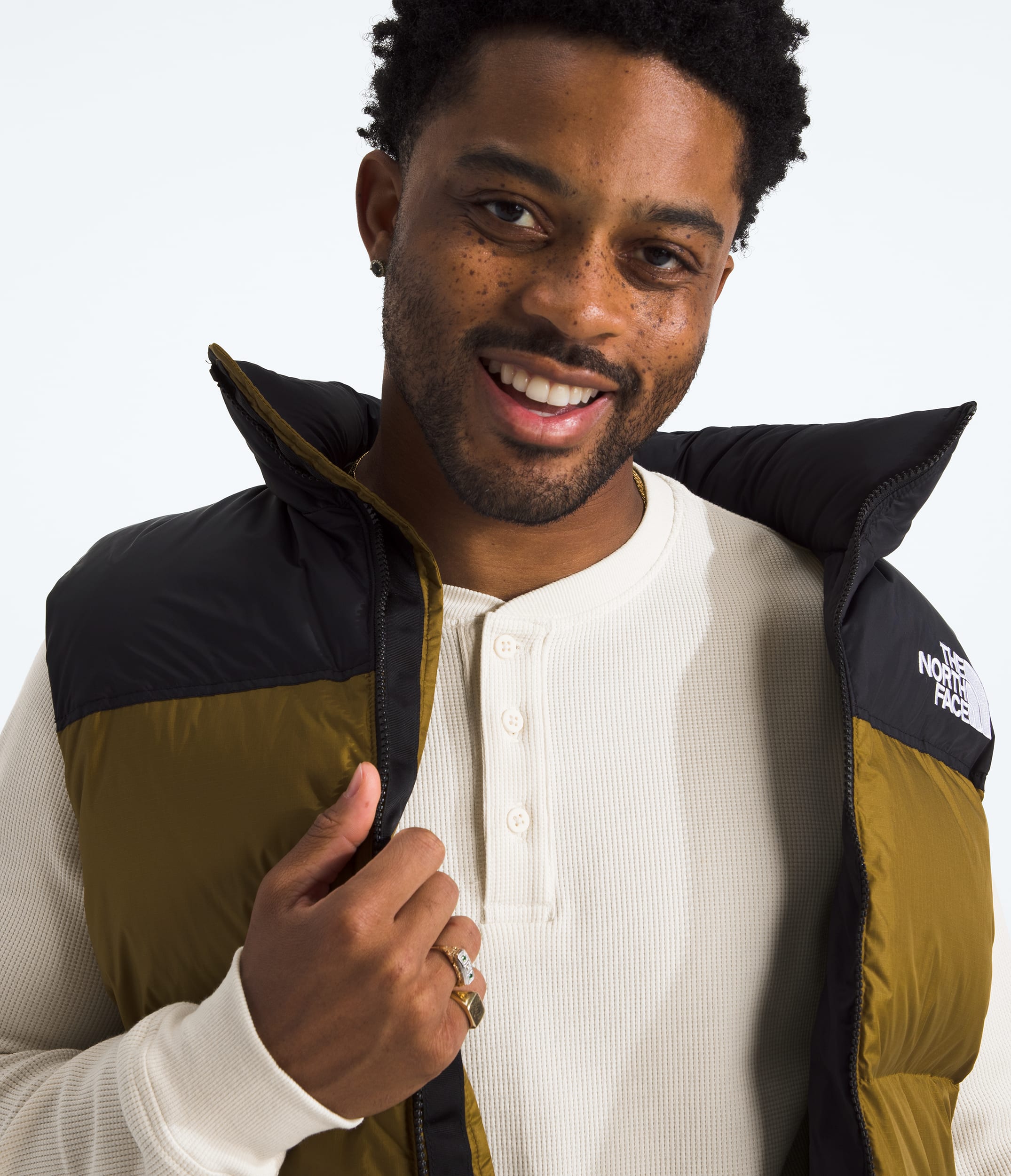 Mens Waffle LongSleeve Henley TNF HERO3