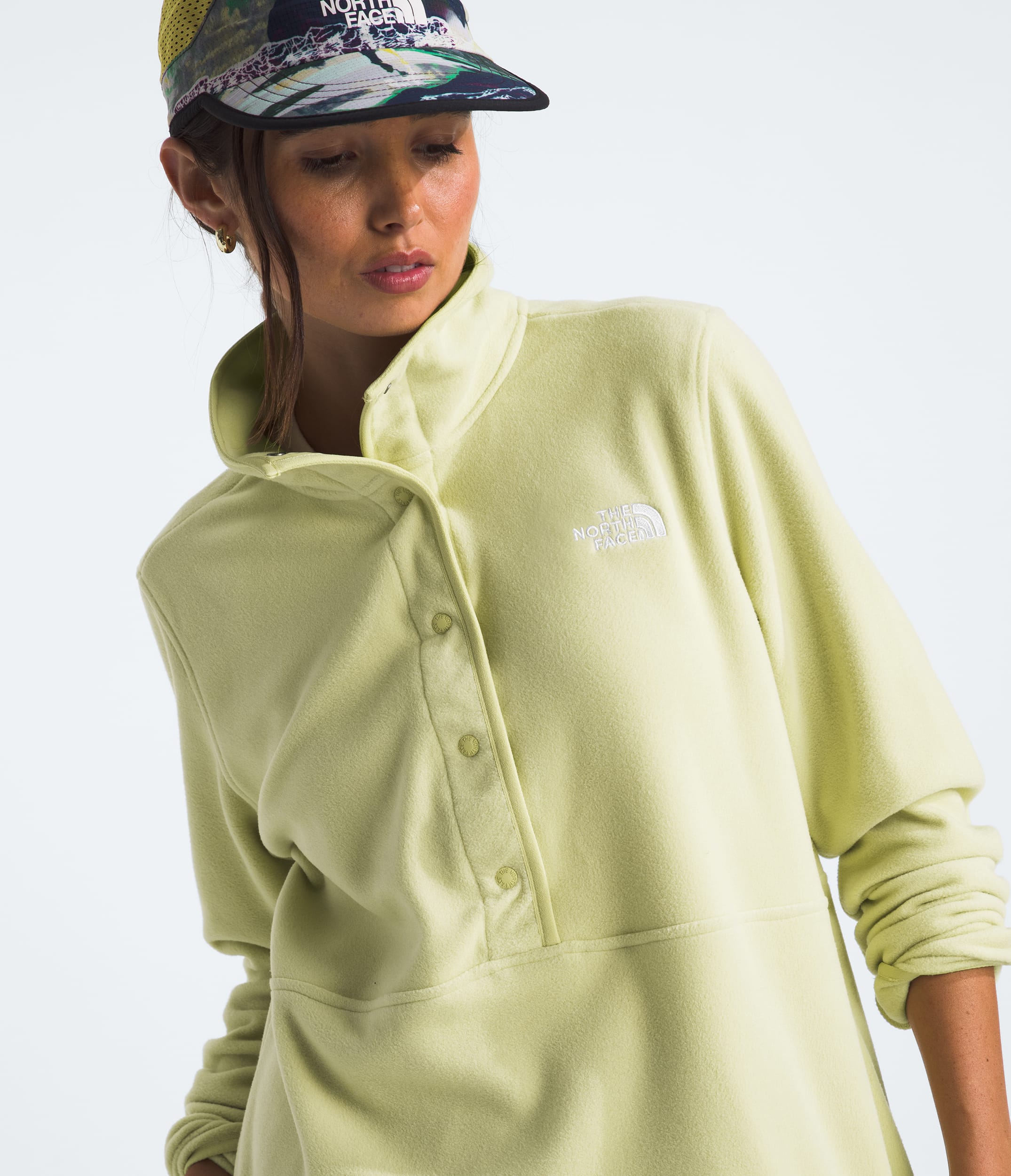 Womens Glacier Fleece Snap TNF HERO2