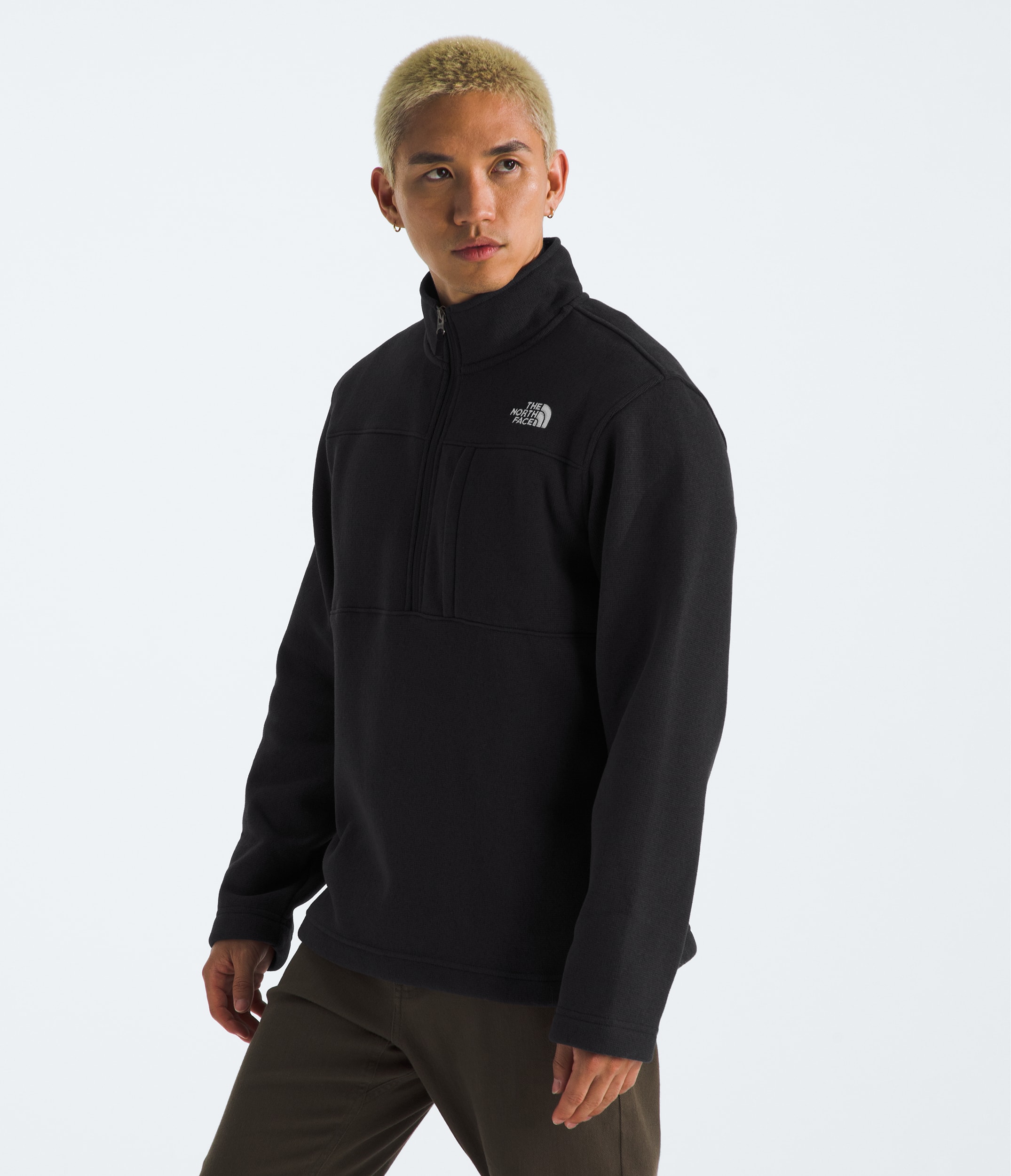 Mens Gordon Lyons Zip TNF TNF Black Heather MODEL34