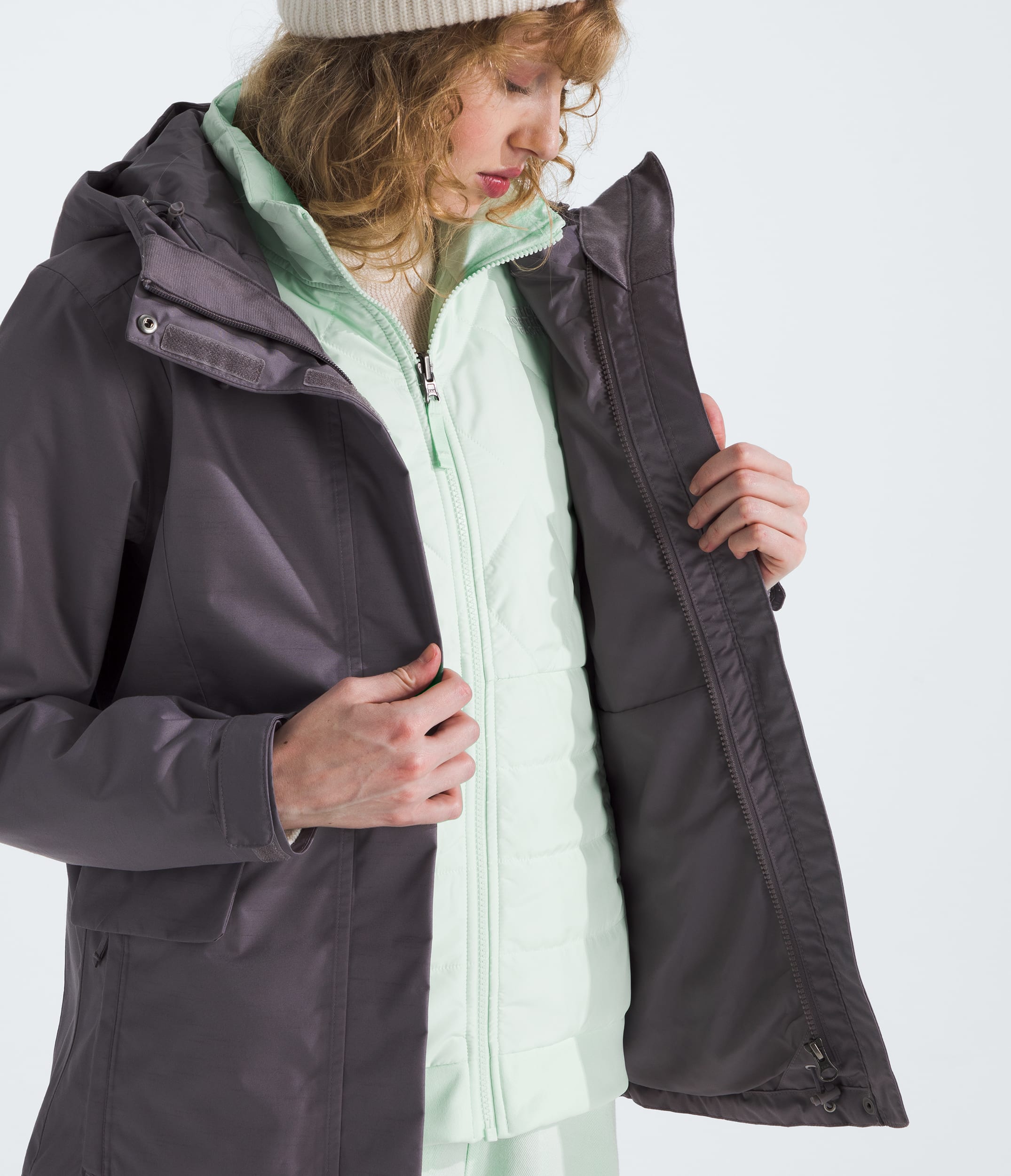Womens Monarch Triclimate Jacket TNF ALT1