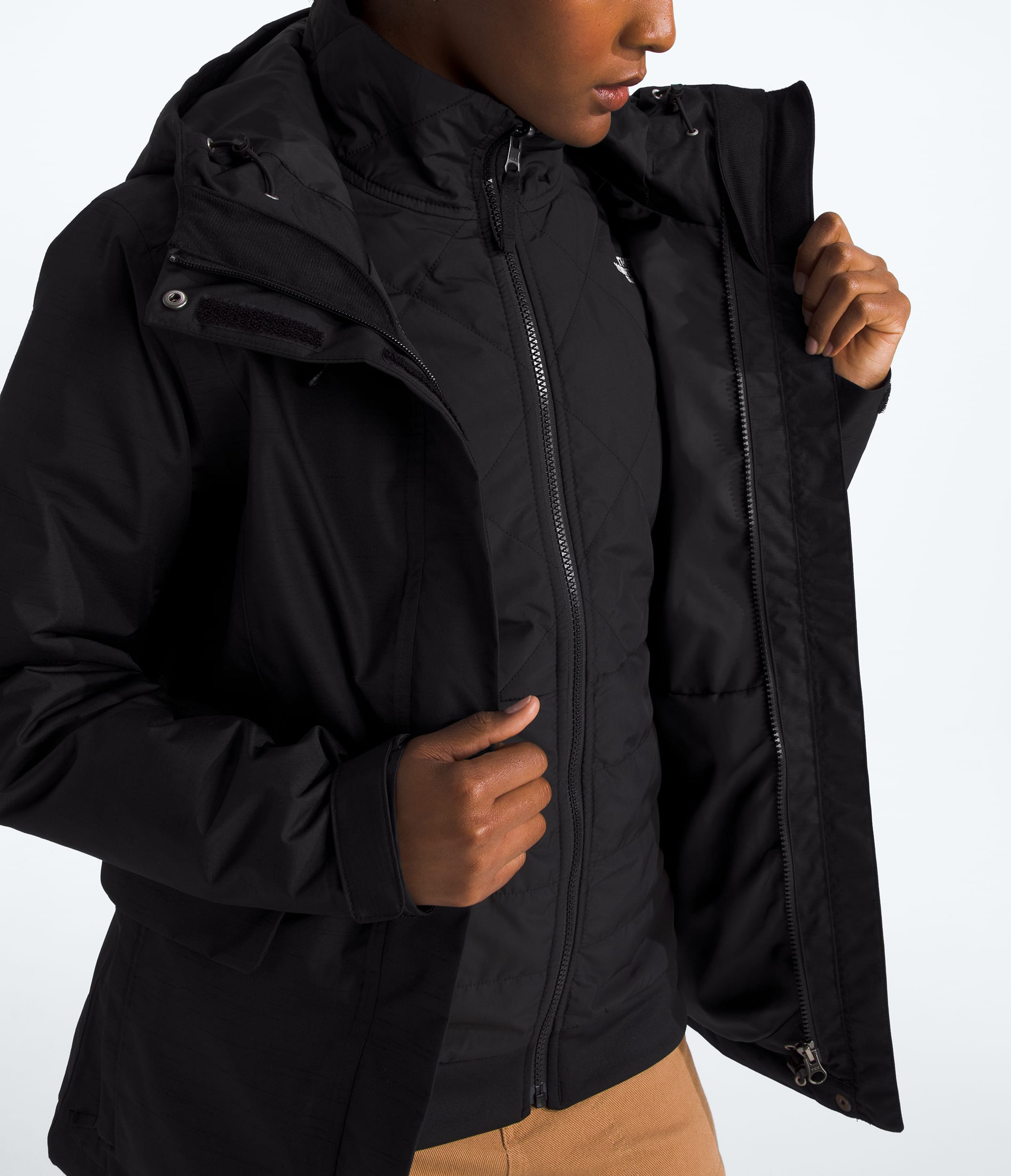 Womens Monarch Triclimate Jacket TNF ALT1