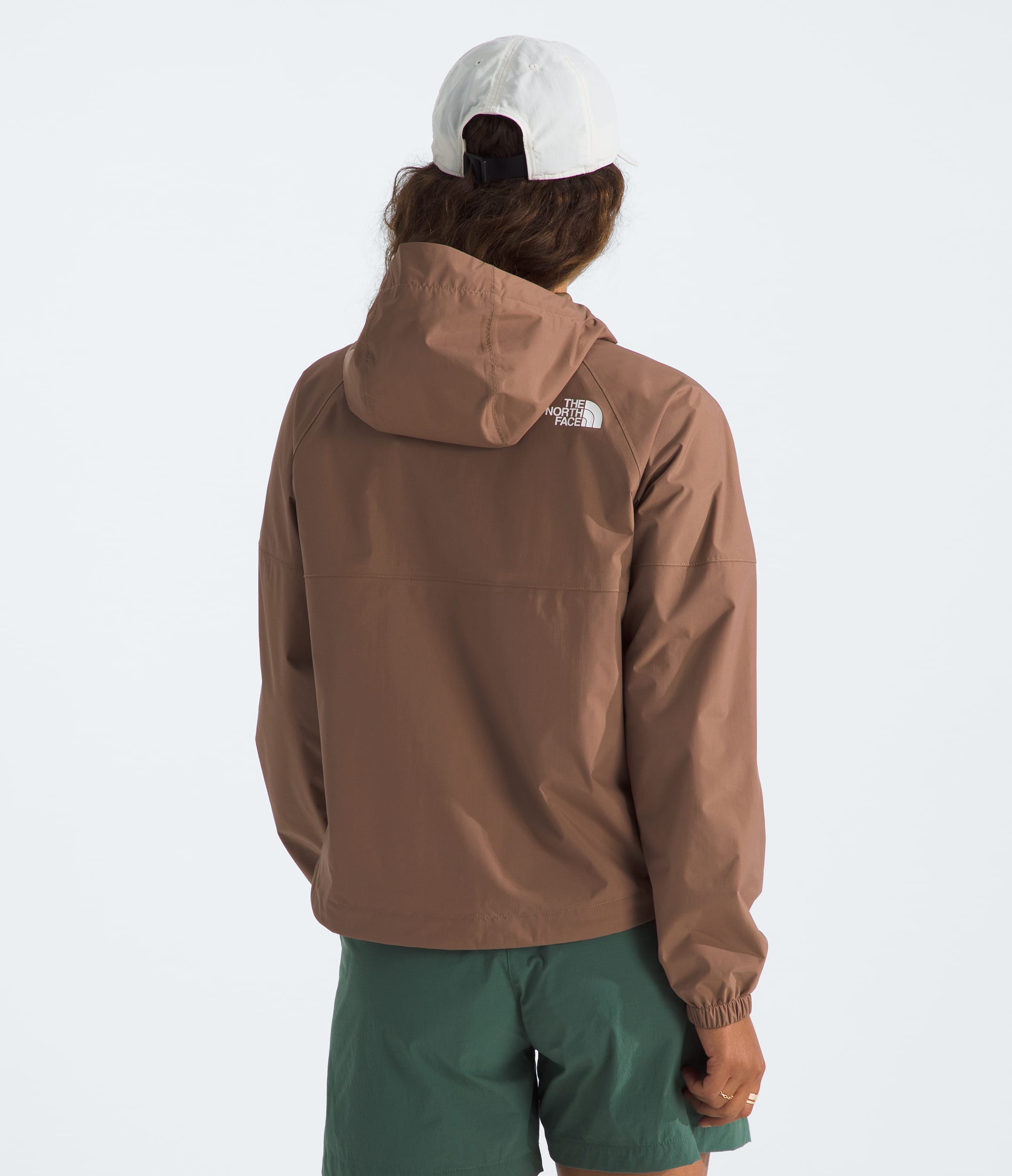 Womens Antora Rain Hoodie TNF BACK