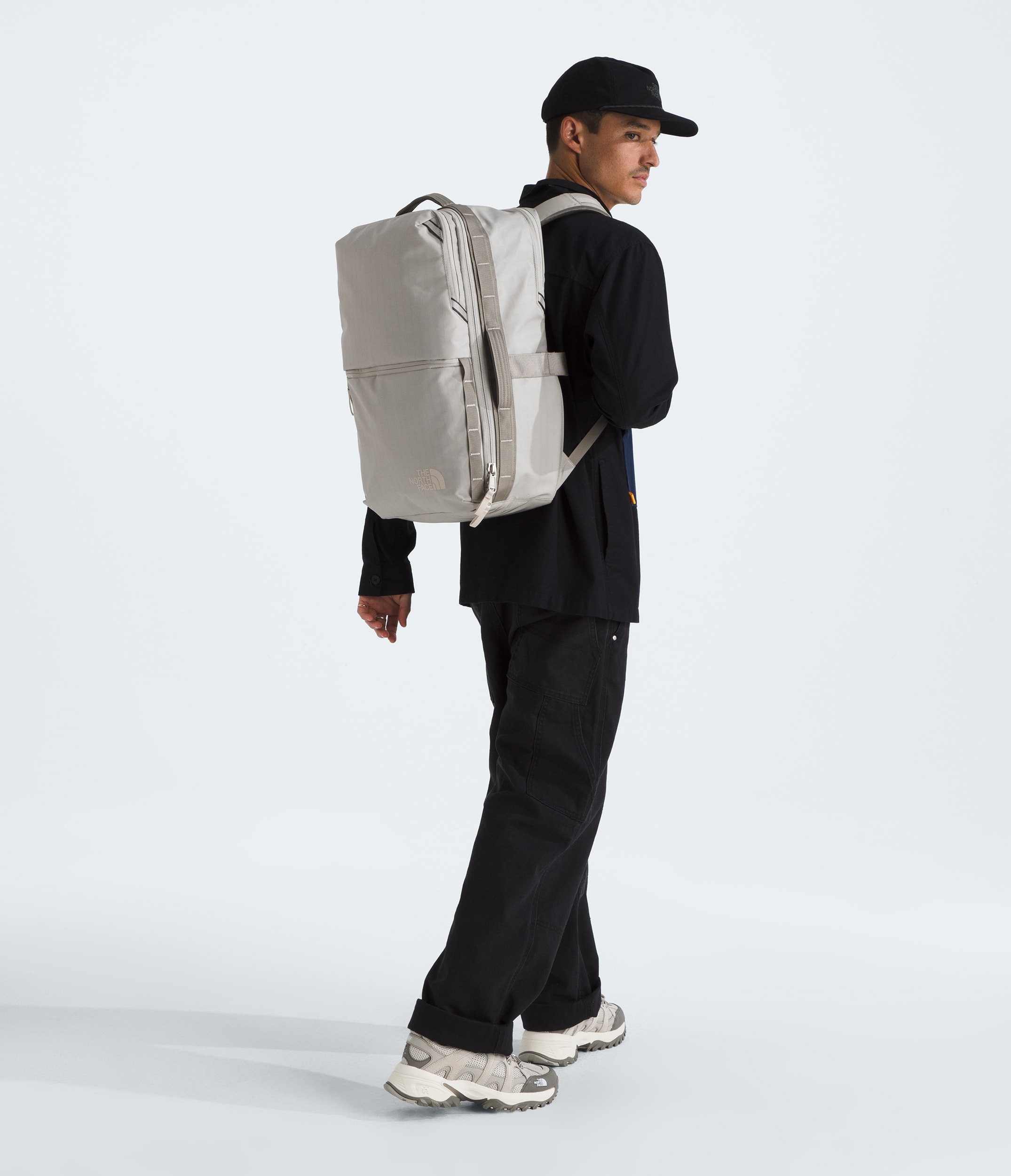 Base Camp Voyager Travel Pack TNF SoapstoneStone Slab MODELBACK