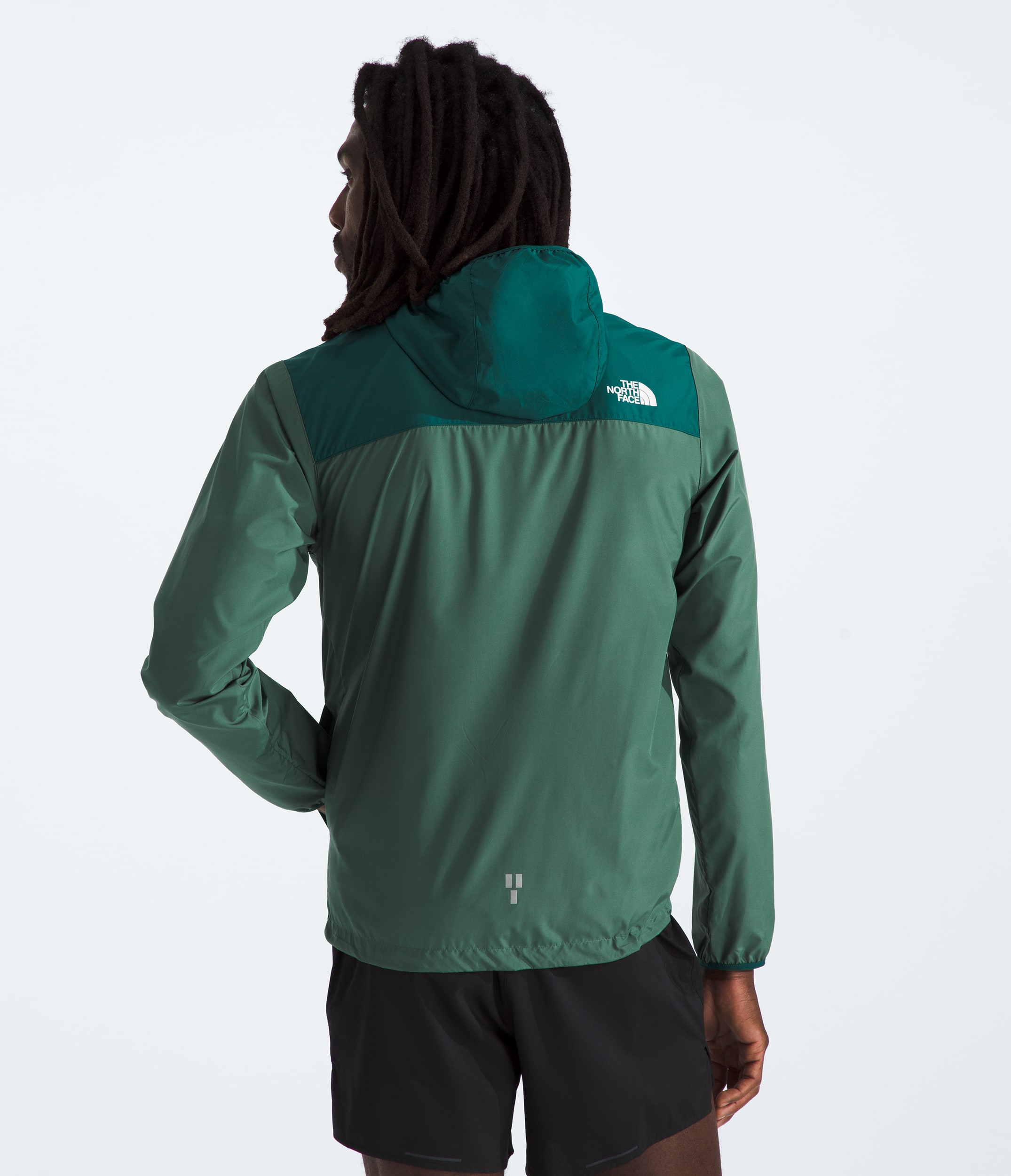 Mens Higher Run Wind Jacket TNF BACK