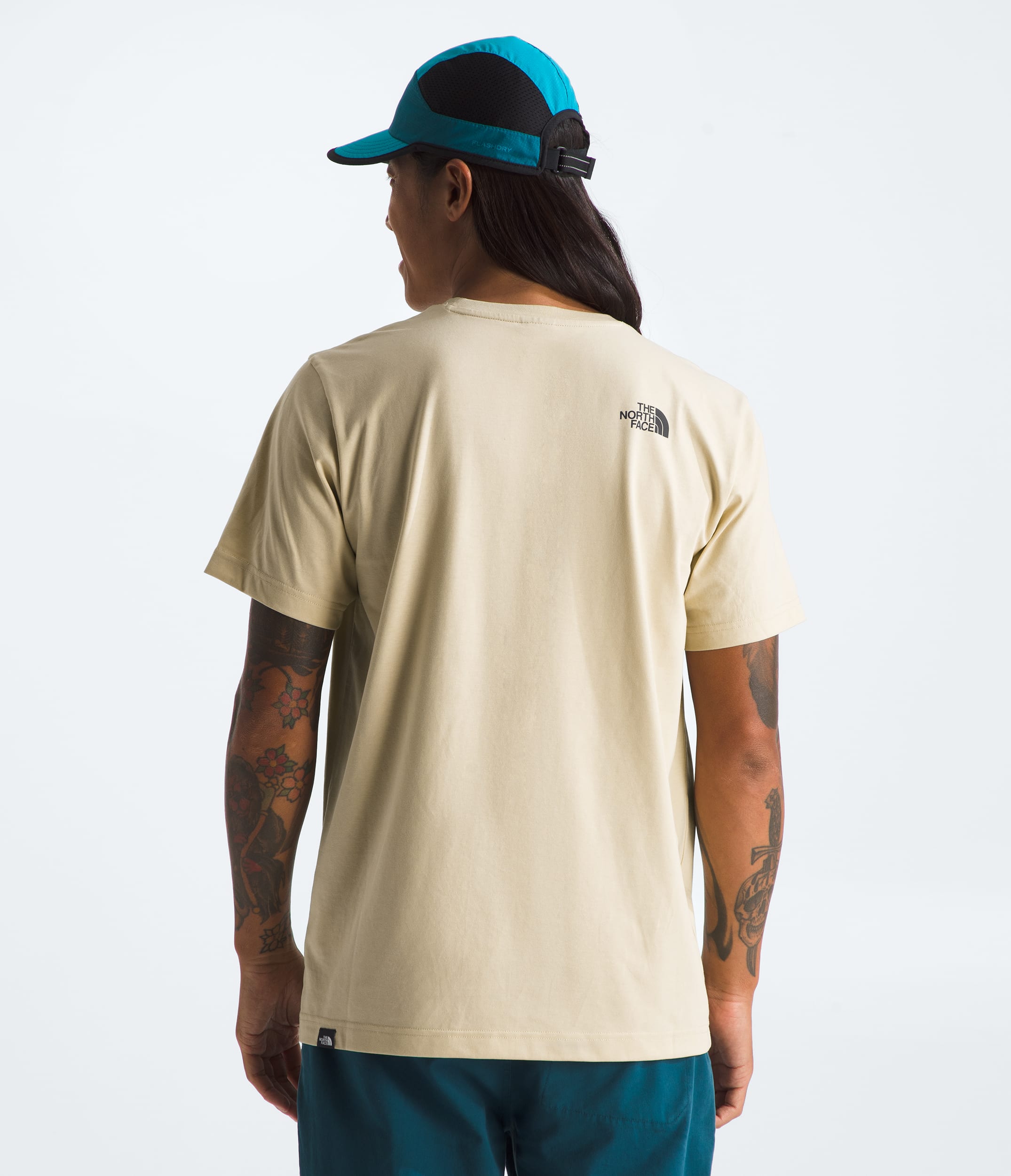Mens ShortSleeve Fine Tee TNF BACK