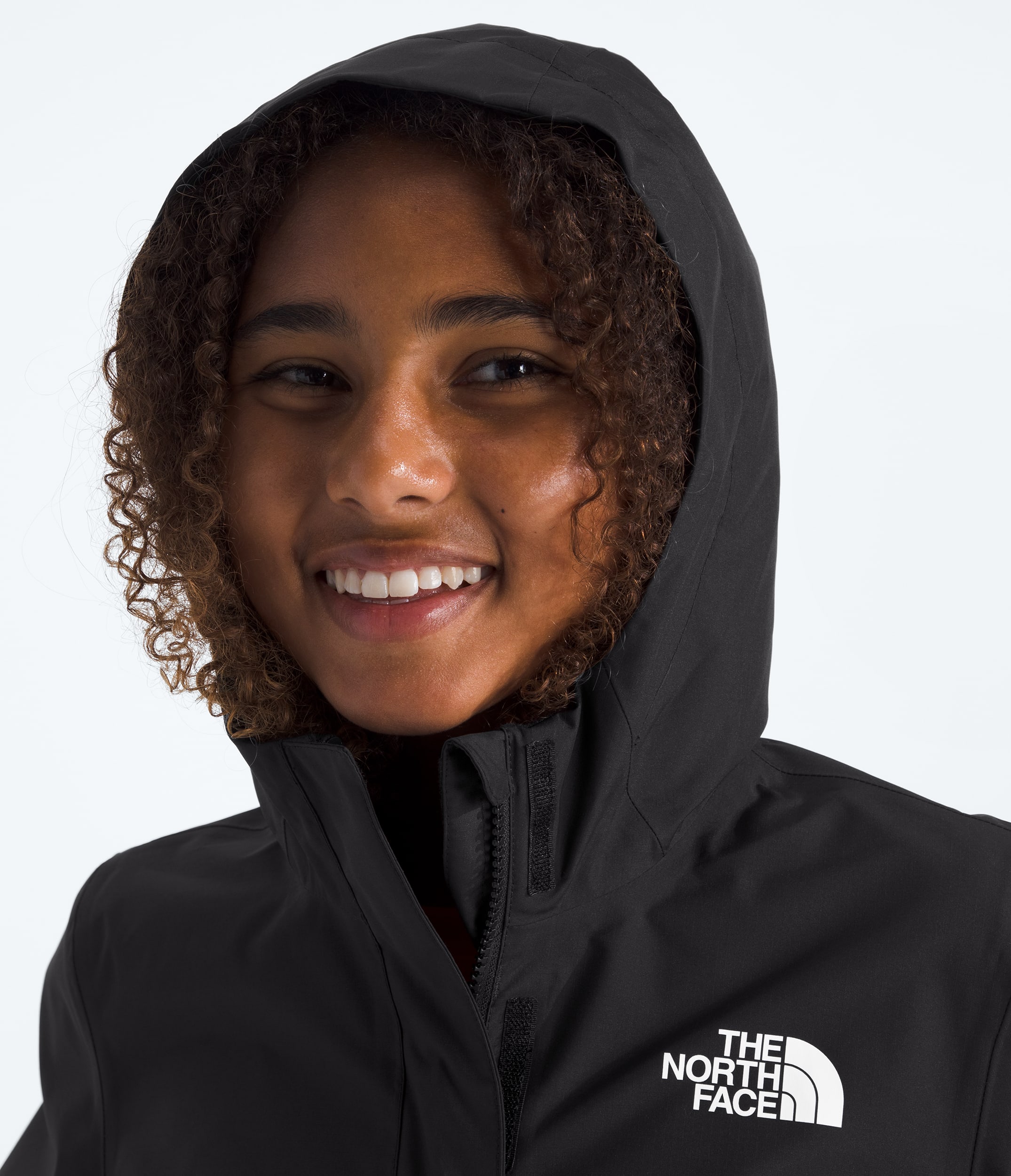 Girls Antora Rain Jacket TNF TNF BlackTNF Black MODELHOOD2