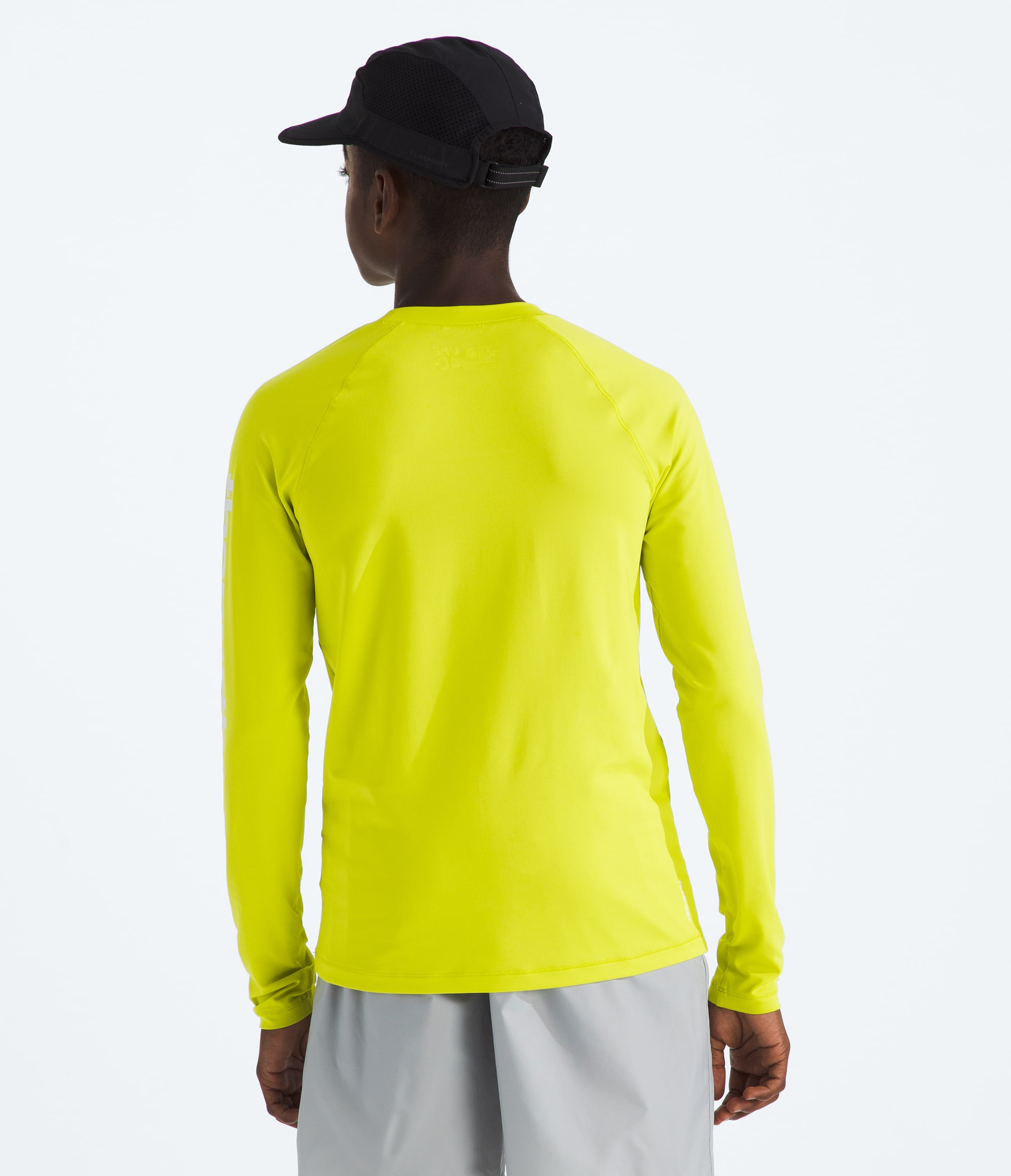 Boys  Girls Amphibious LongSleeve Tee TNF Sulphur Spring Green BACK