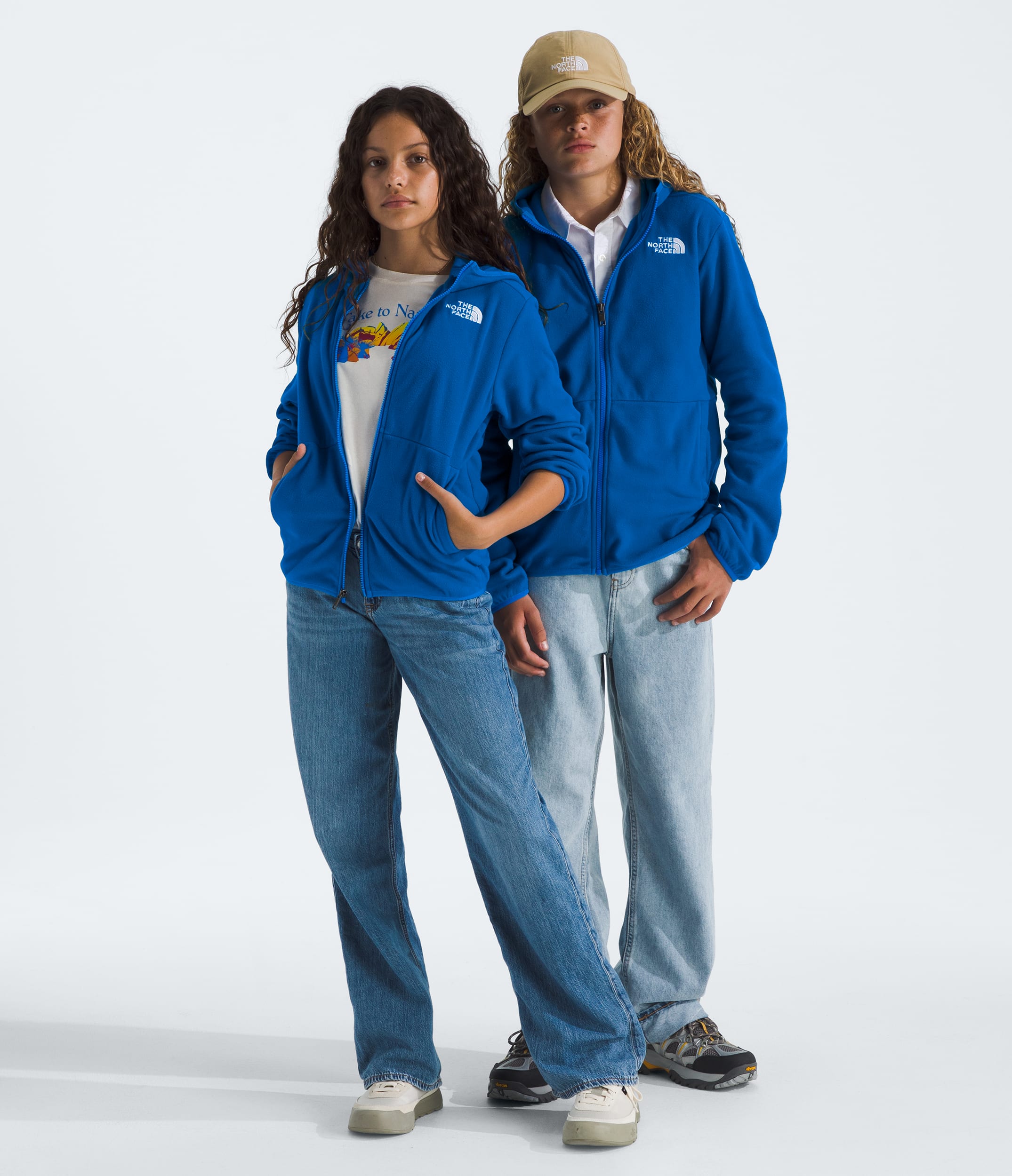 Boys  Girls Glacier FullZip Hooded Jacket TNF Hero Blue HERO