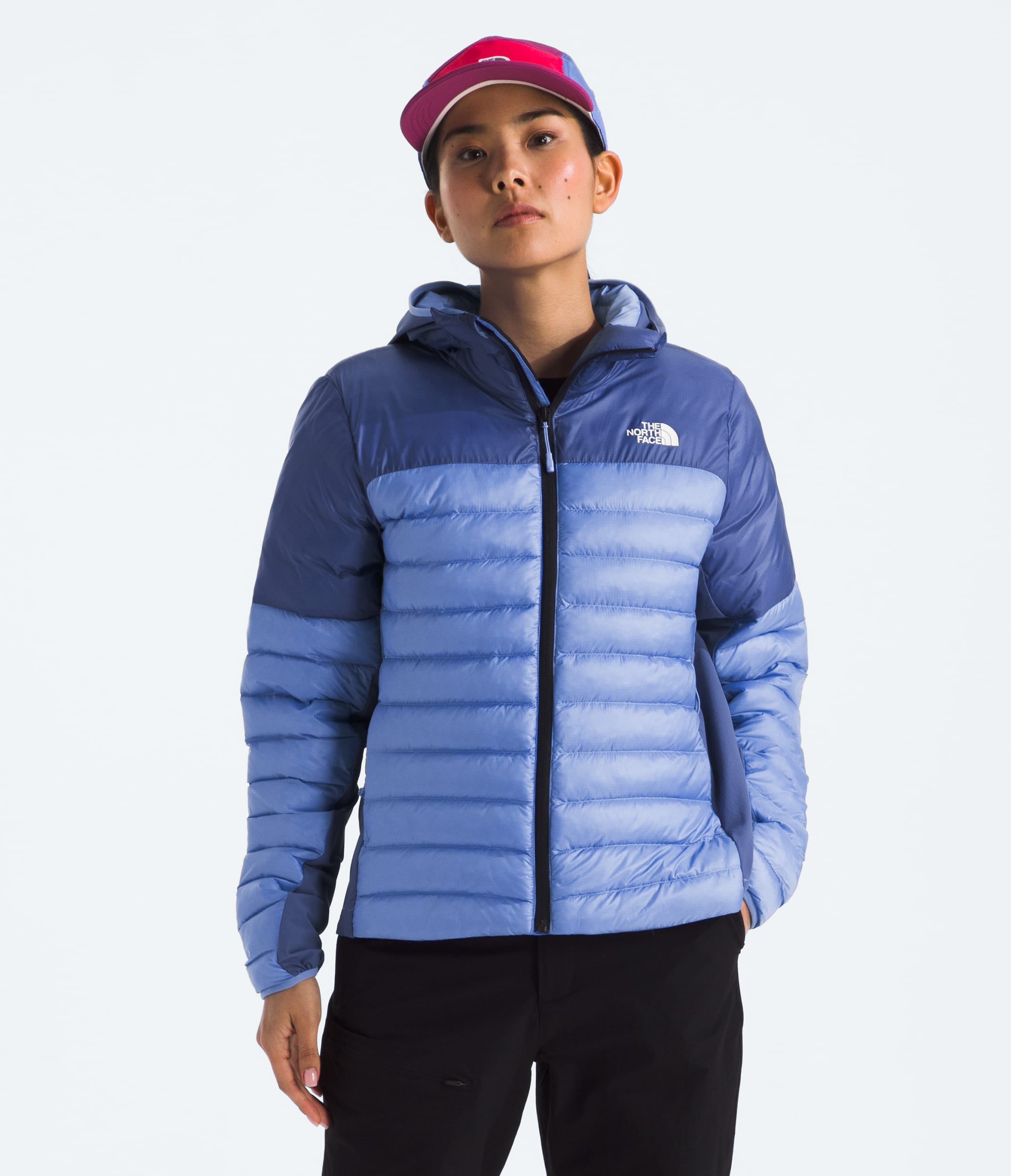 Womens Terra Peak Hybrid Hoodie TNF HERO
