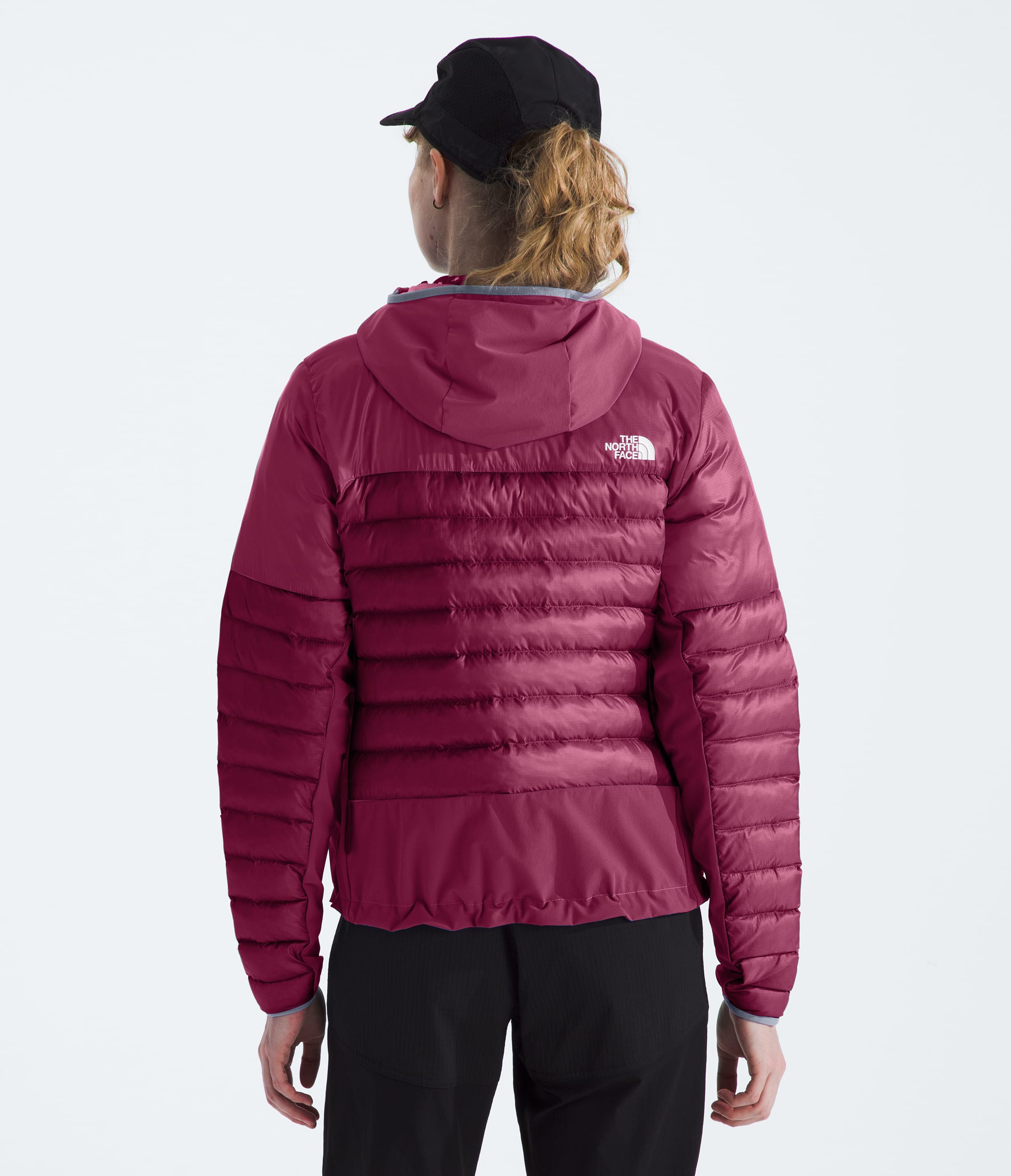 Womens Terra Peak Hybrid Hoodie TNF BACK