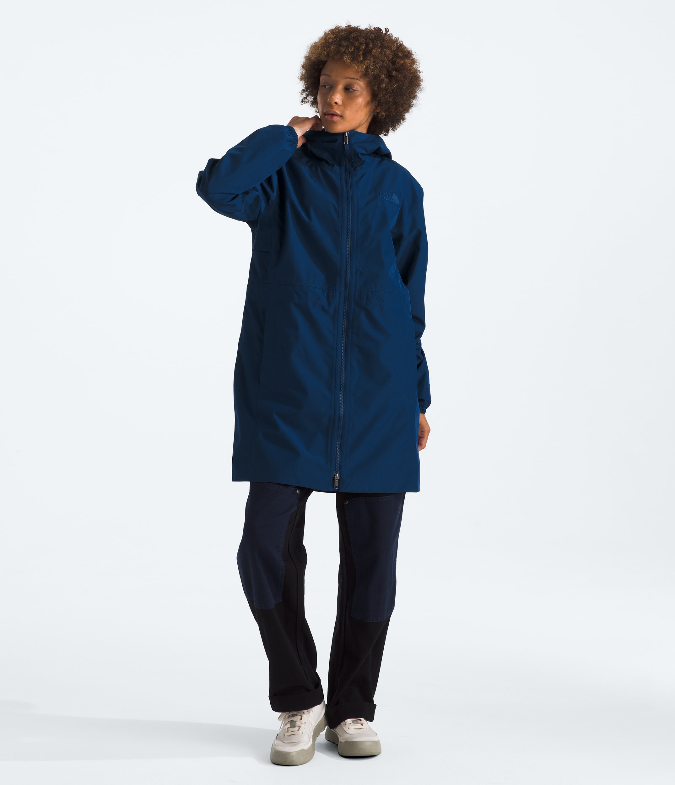 Womens Daybreak Mid Rain Parka TNF HERO2