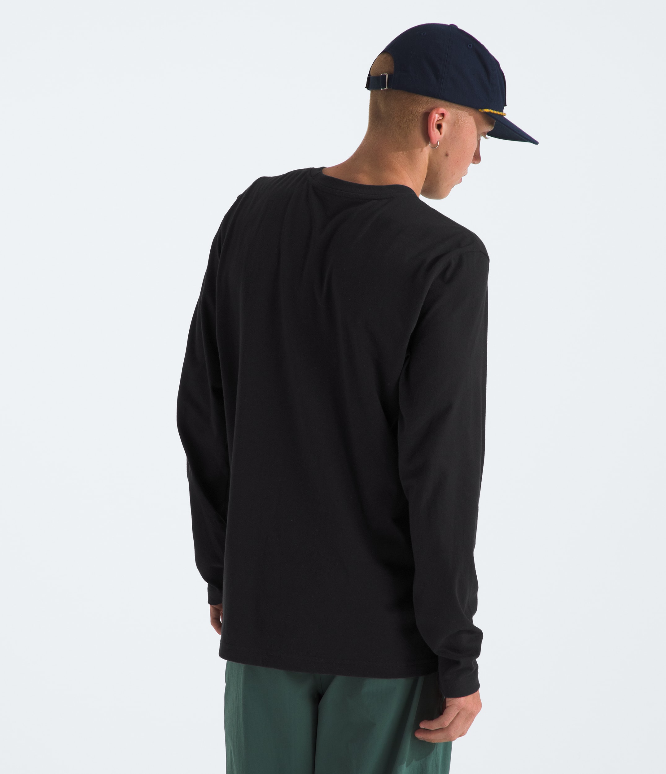 Mens LongSleeve Evolution Tee TNF BACK