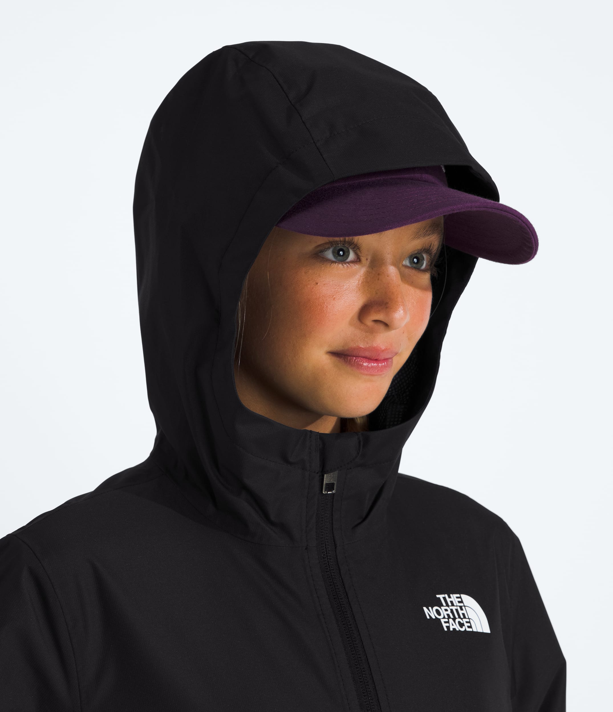 Boys  Girls Zipline Rain Jacket TNF MODELHOOD2