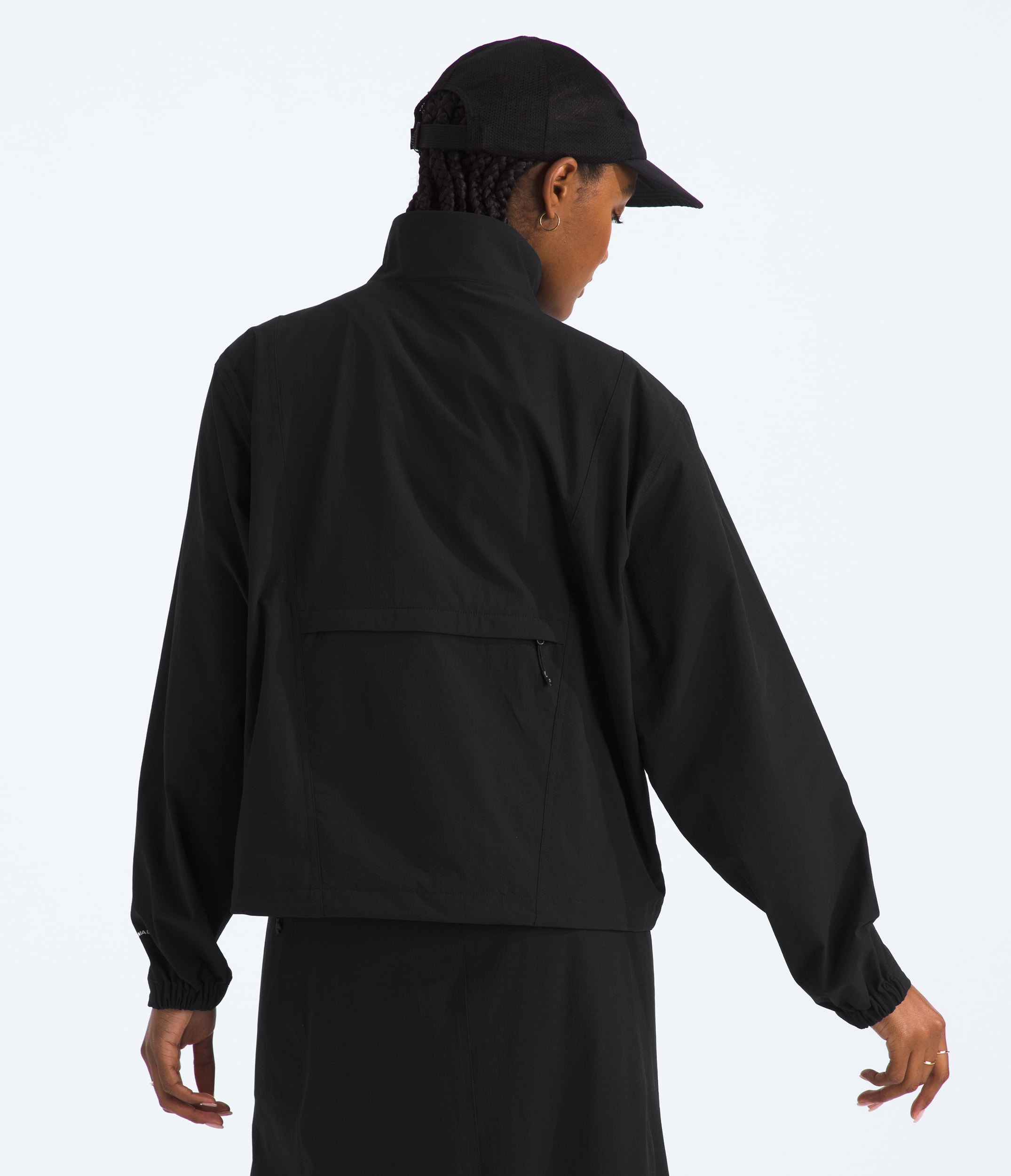 Womens North Dome Wind Jacket TNF BACK