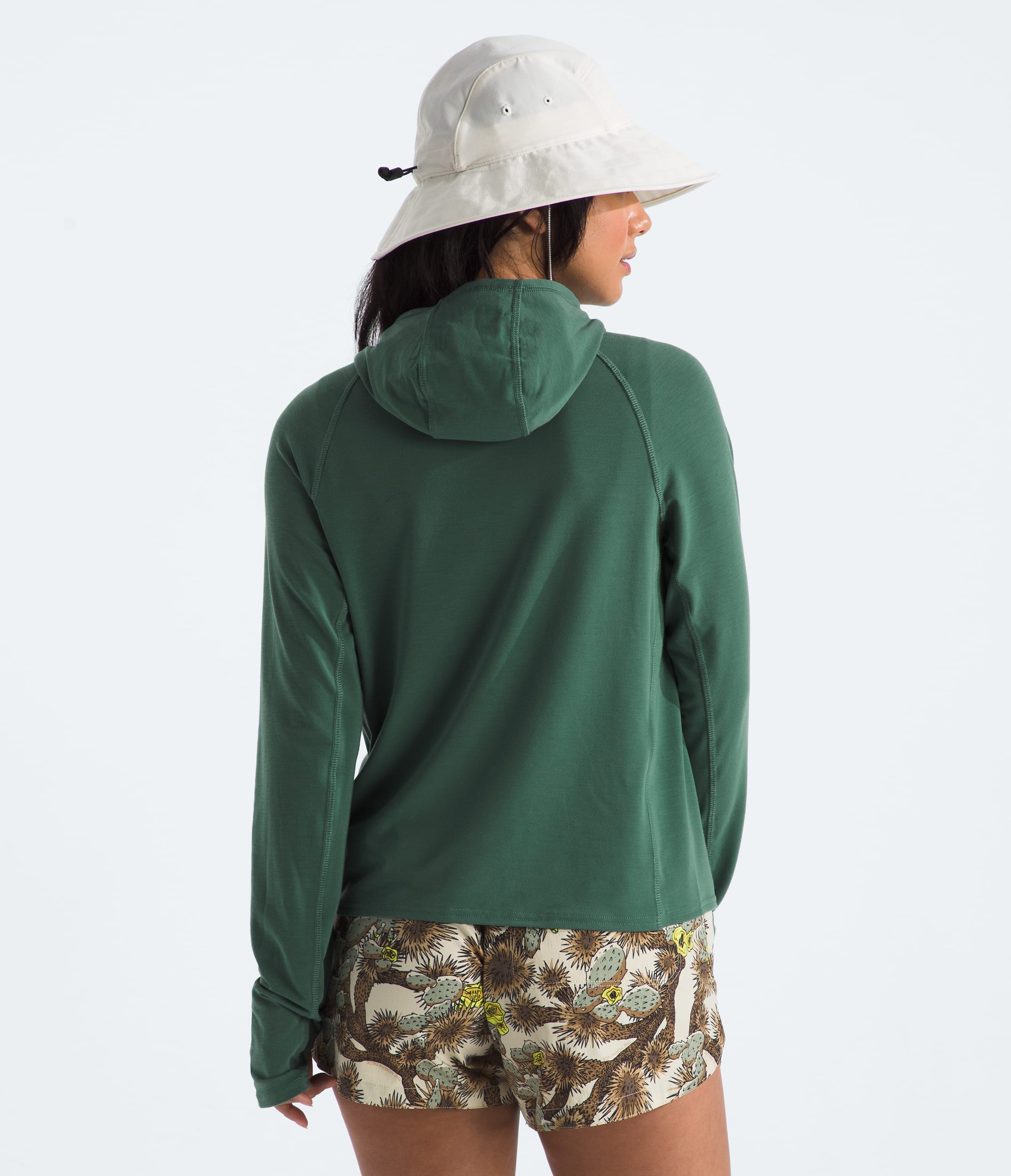 Womens Adventure Sun Hoodie TNF BACK