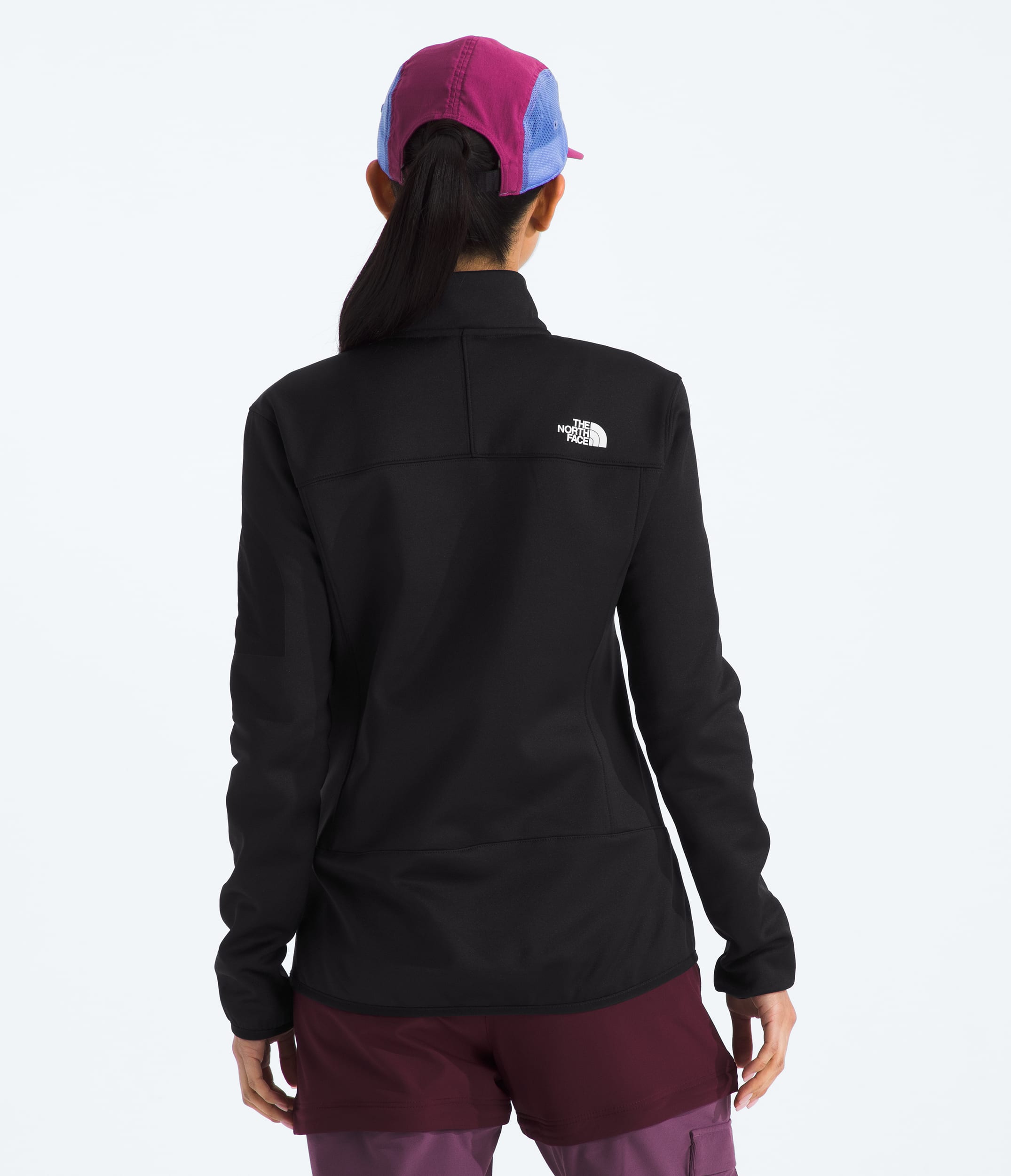 Womens Mistyescape Zip Fleece TNF BACK