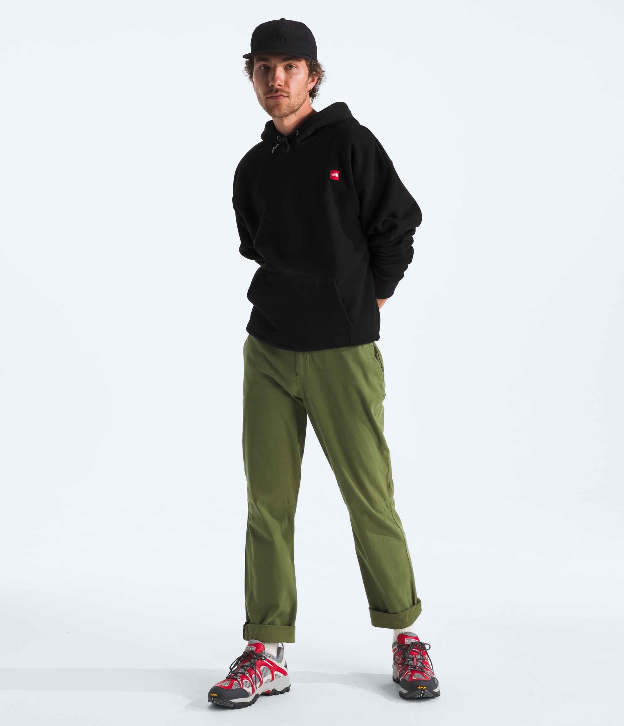 Mens TNF Red Box Aconcagua Heavyweight Hoodie TNF HERO2