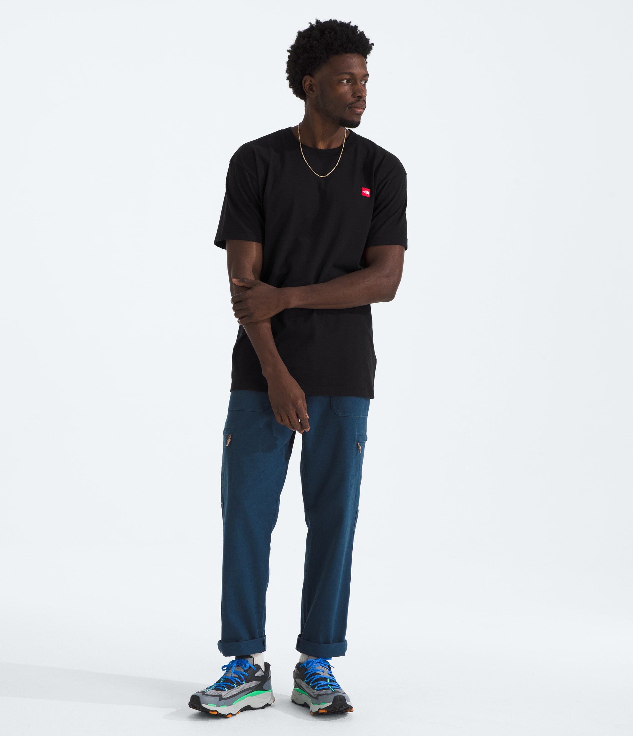 Mens ShortSleeve TNF Red Box Aconcagua Heavyweight Tee TNF HERO2