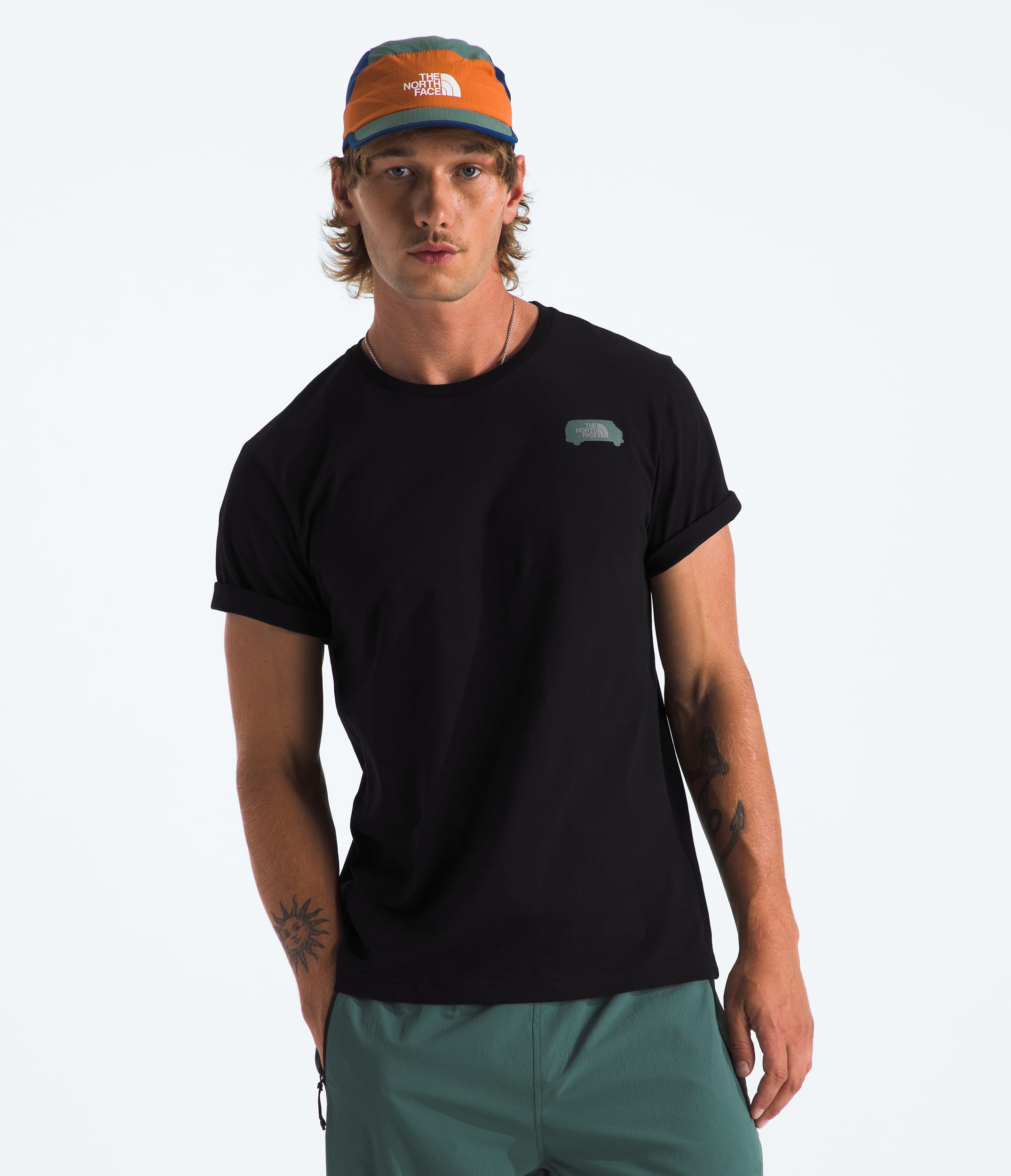 Tshirt  imprim extrieur  manches courtes pour hommes TNF BACK