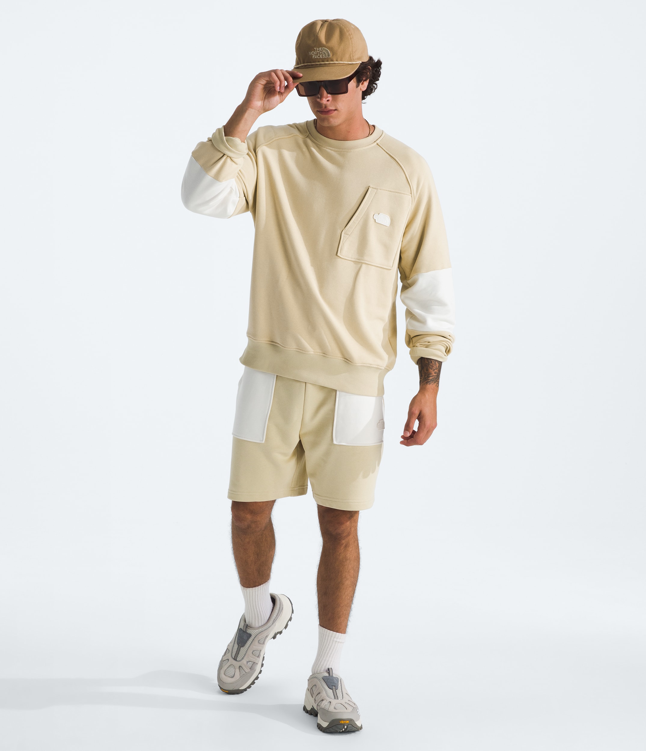 Mens Terry Relaxed Crew TNF HERO2