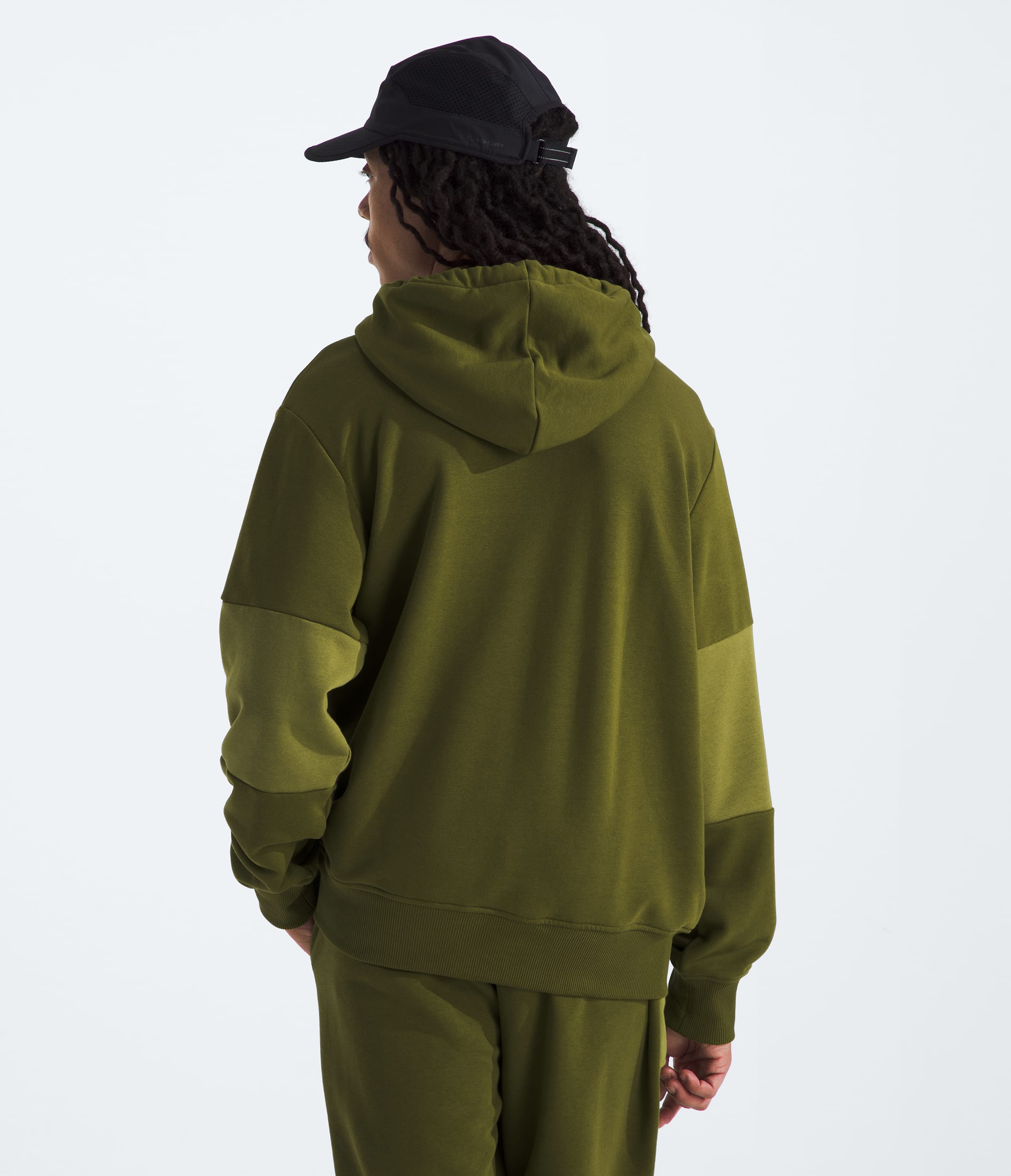 Mens Terry Relaxed Hoodie TNF BACK