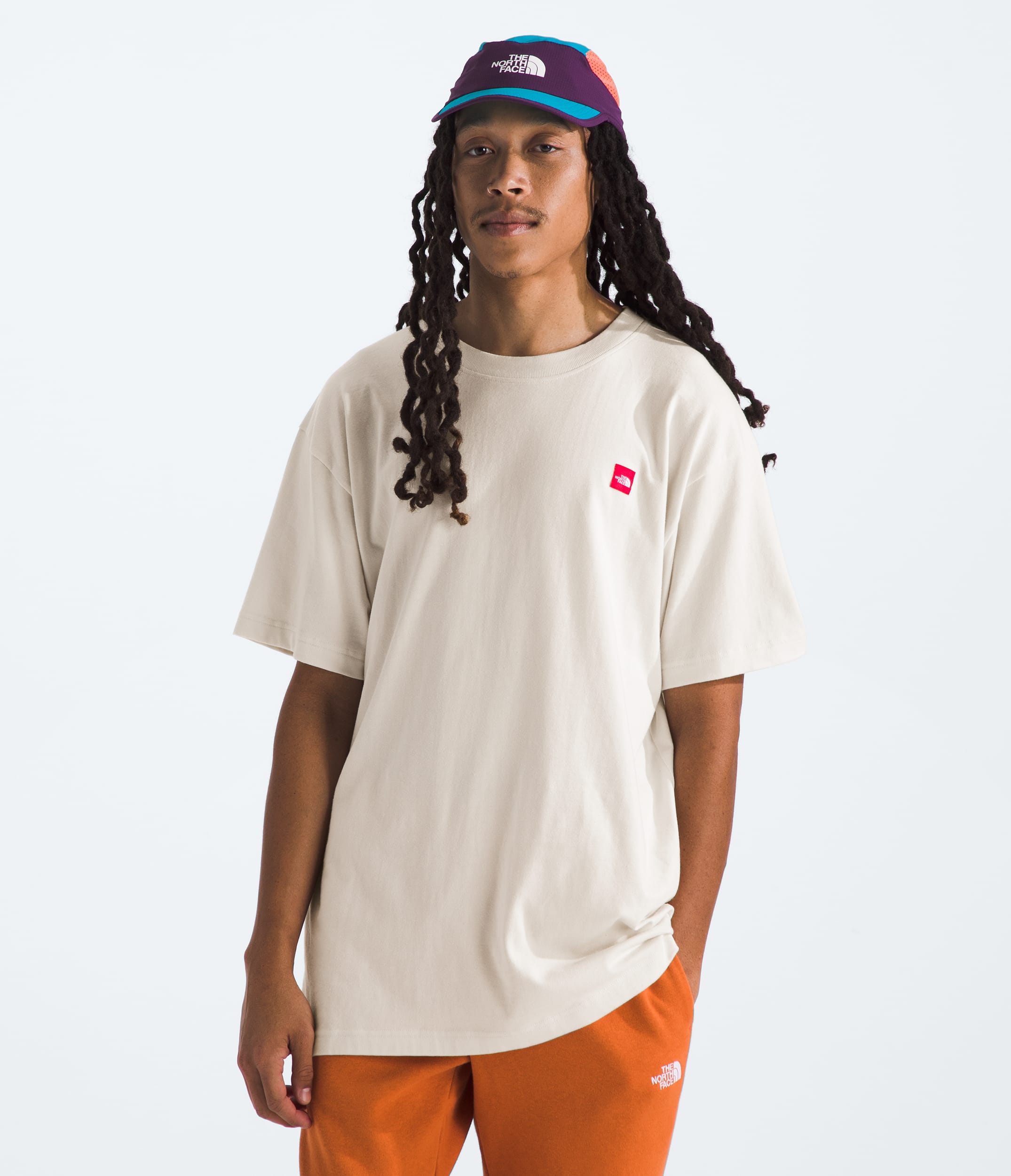 Mens ShortSleeve TNF Red Box Kilimanjaro Heavyweight Tee TNF BACK