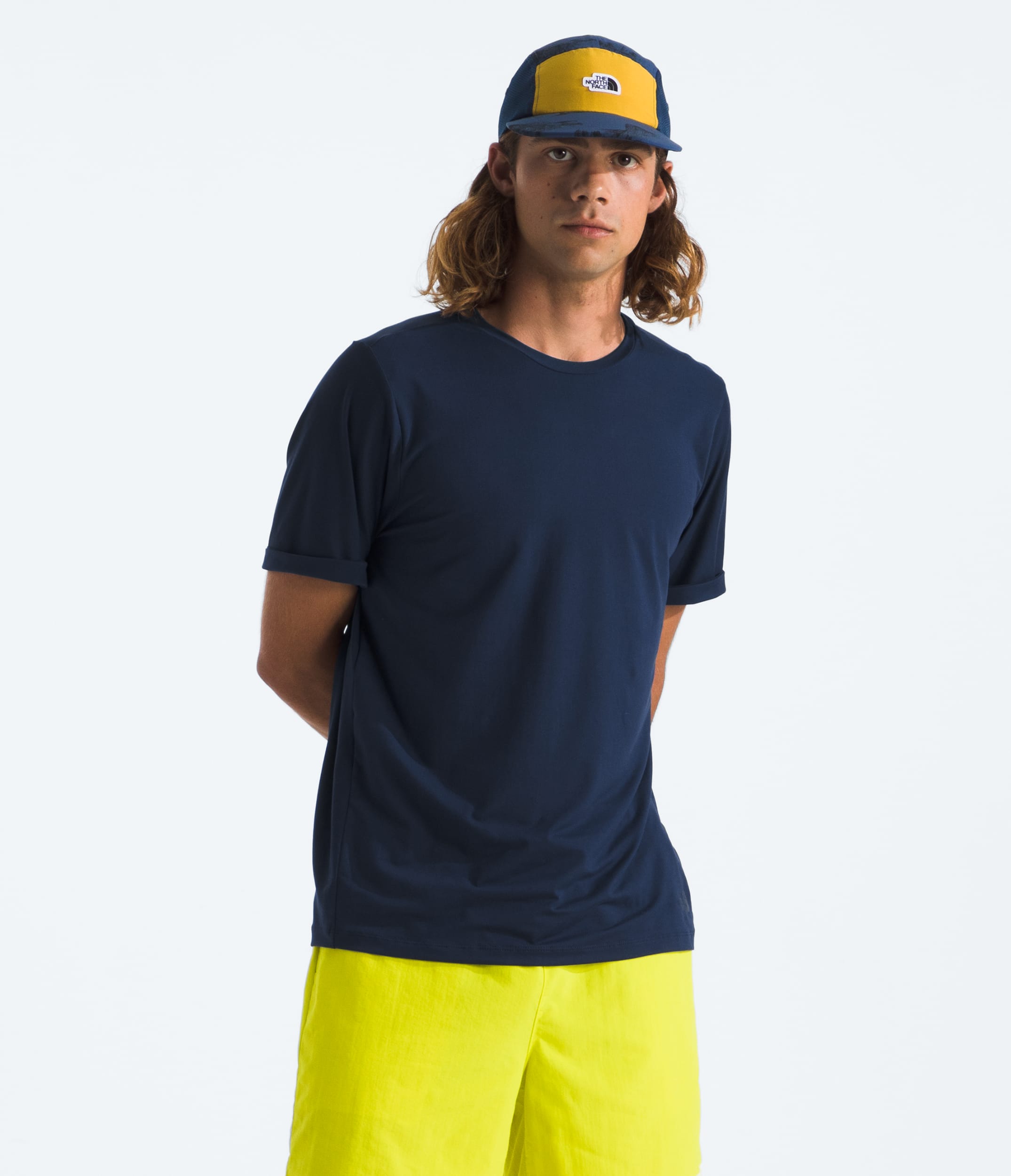 Mens Dune Sky ShortSleeve Crew TNF Main