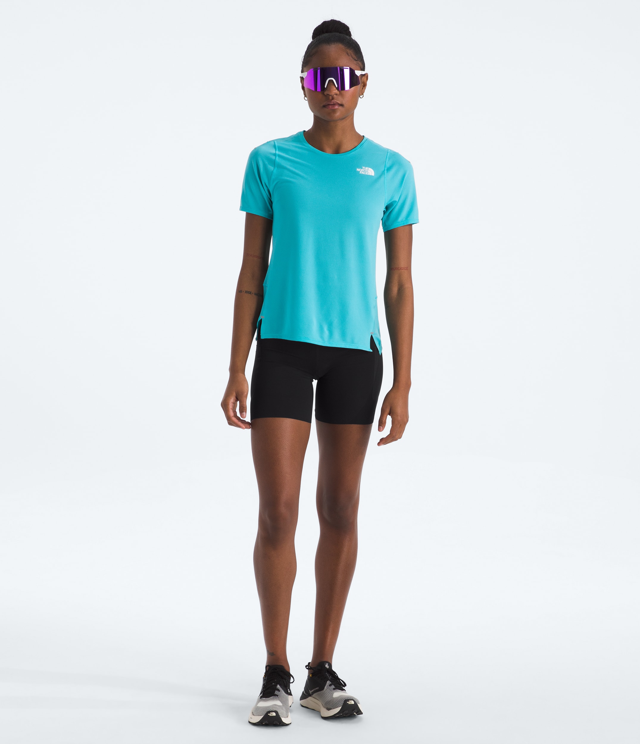 Womens Summit Series Ripida Tights Shorts TNF HERO2