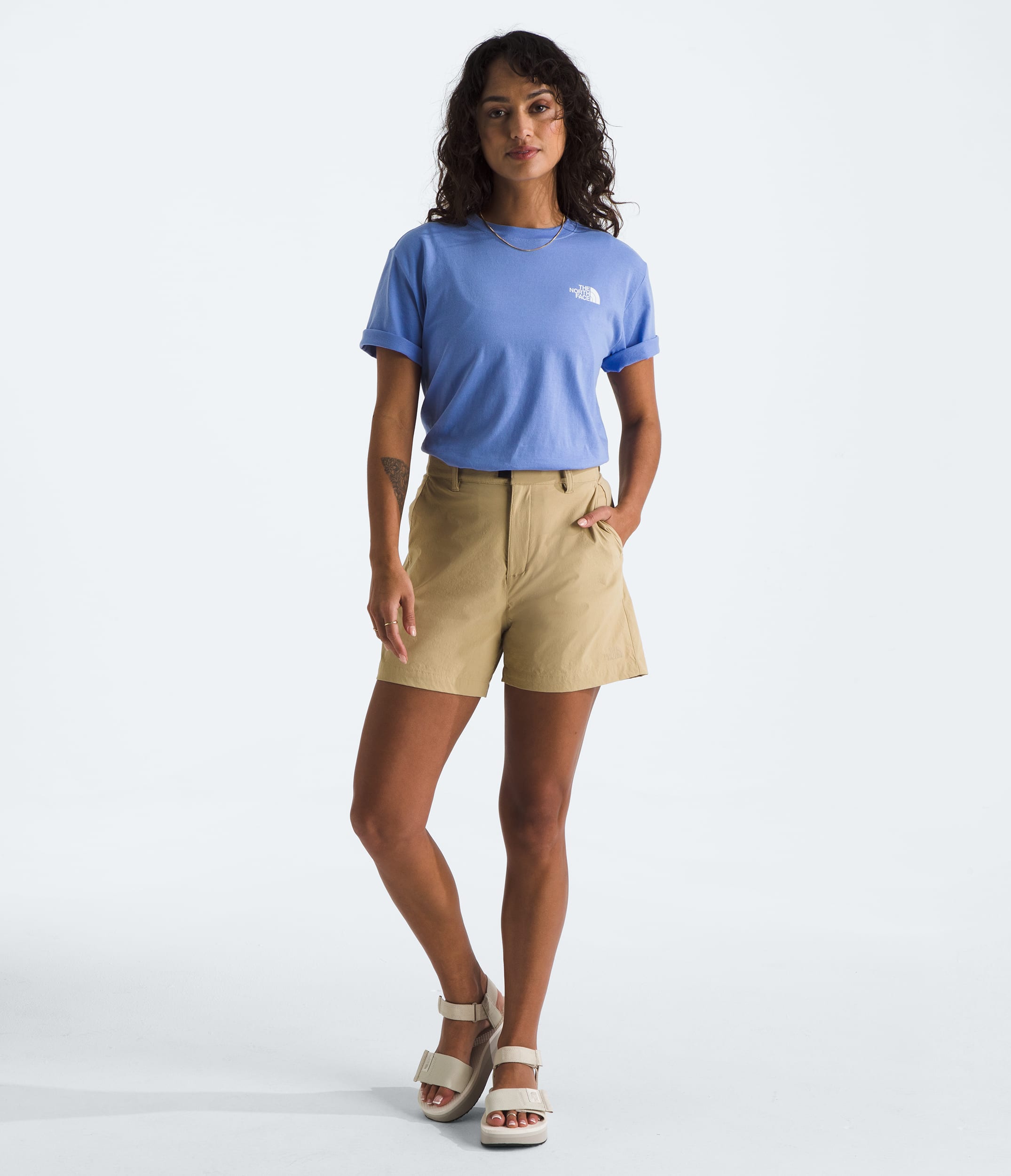 Womens ShortSleeve Core Flower Power Box NSE Tee TNF HERO2