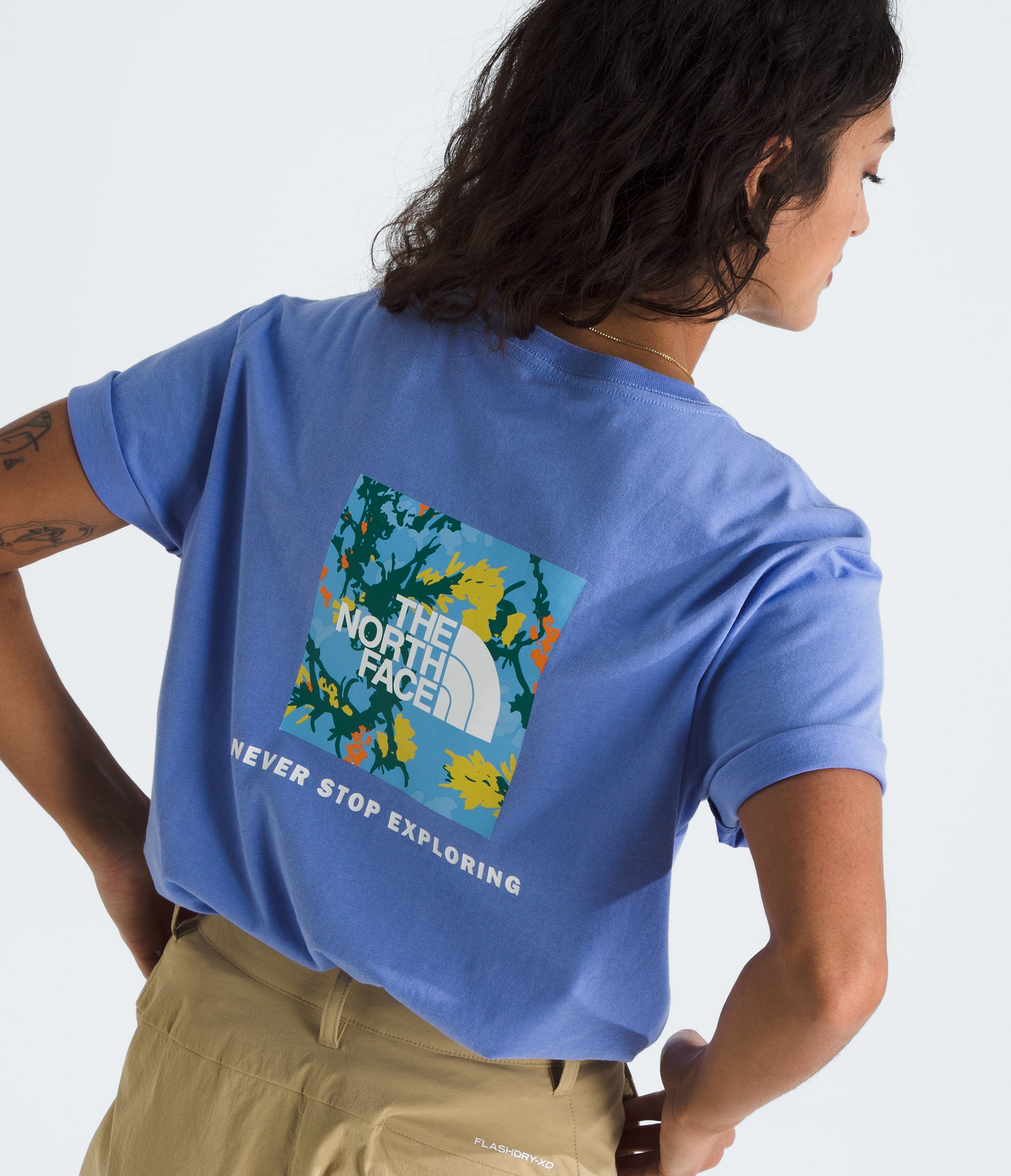 Womens ShortSleeve Core Flower Power Box NSE Tee TNF HERO3