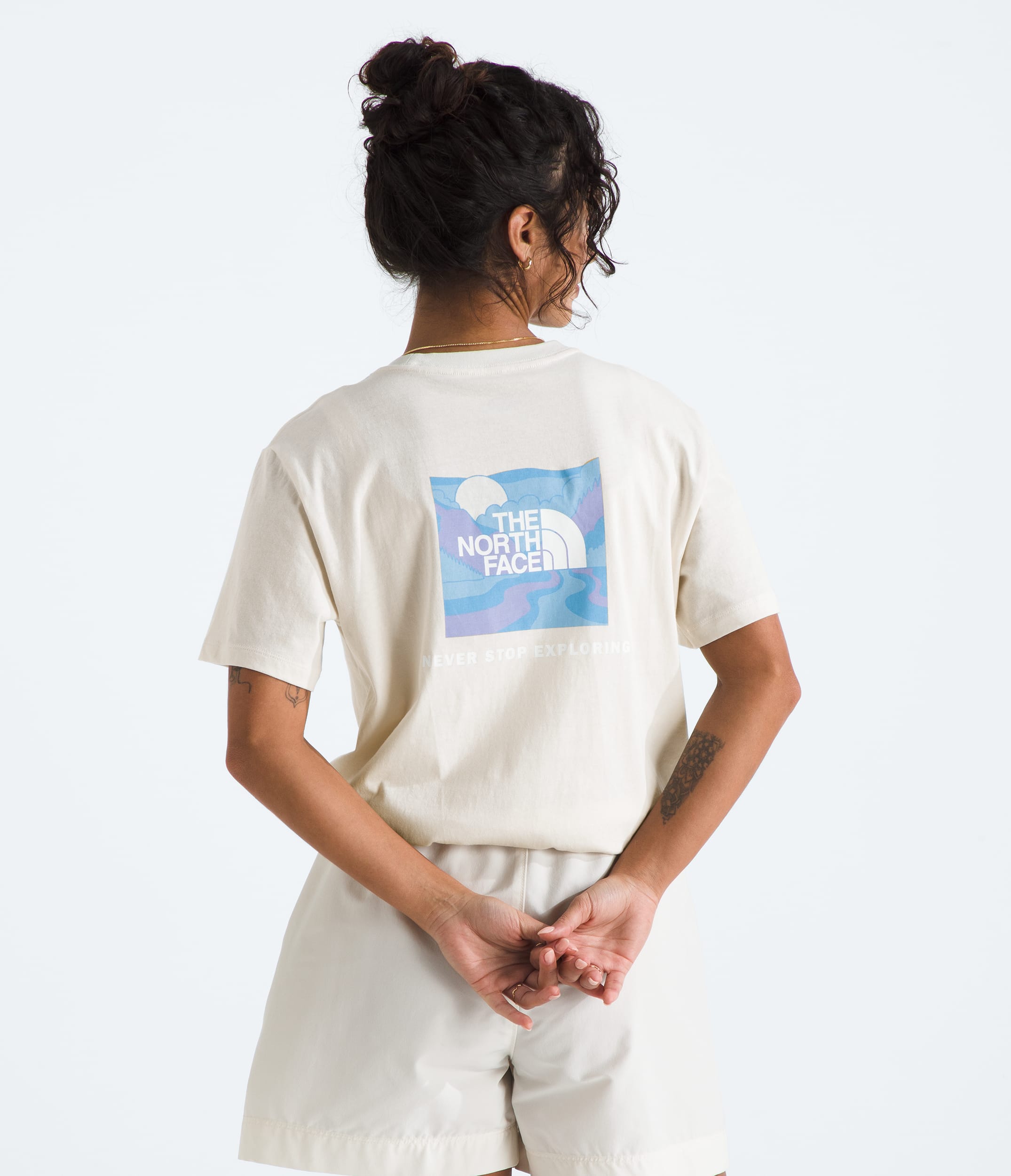 Womens ShortSleeve Core Outdoor Valley Box NSE Tee TNF Main